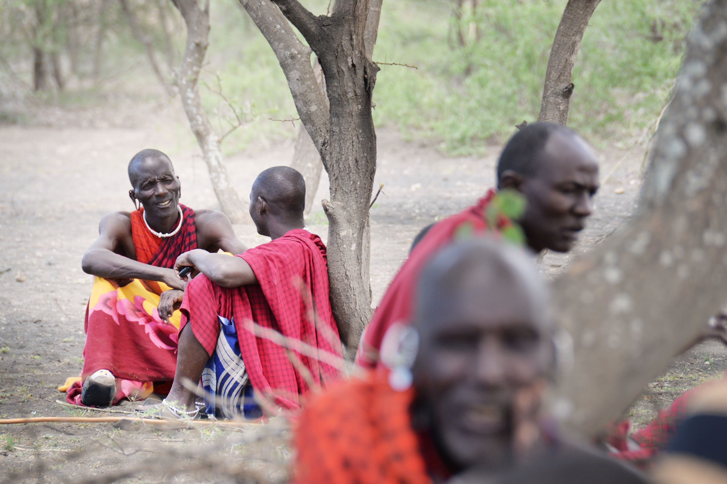 Maasai warriors during orpul