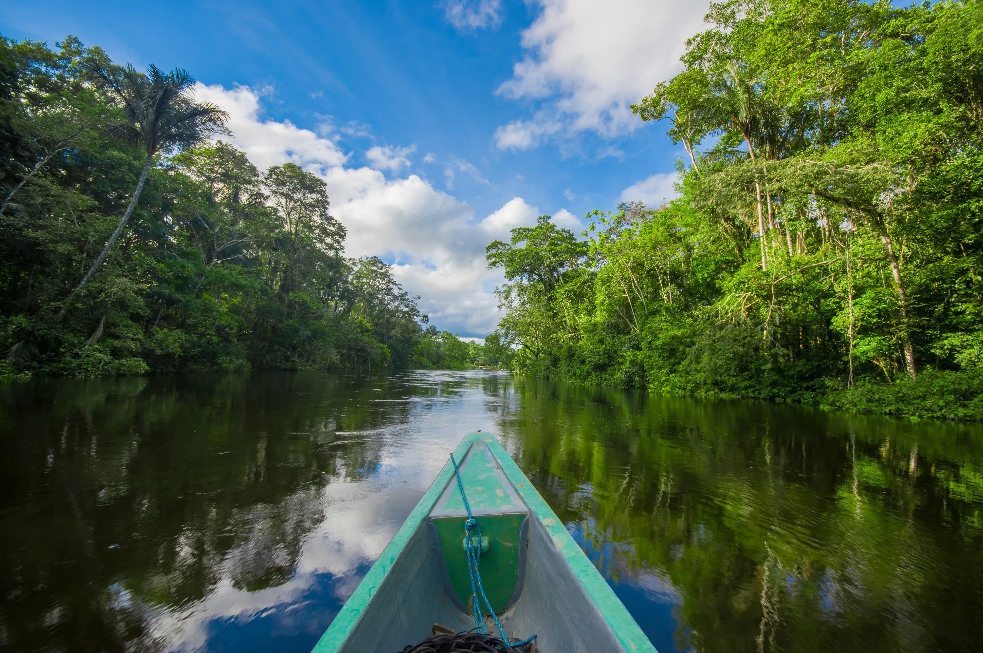 boat view in amazon