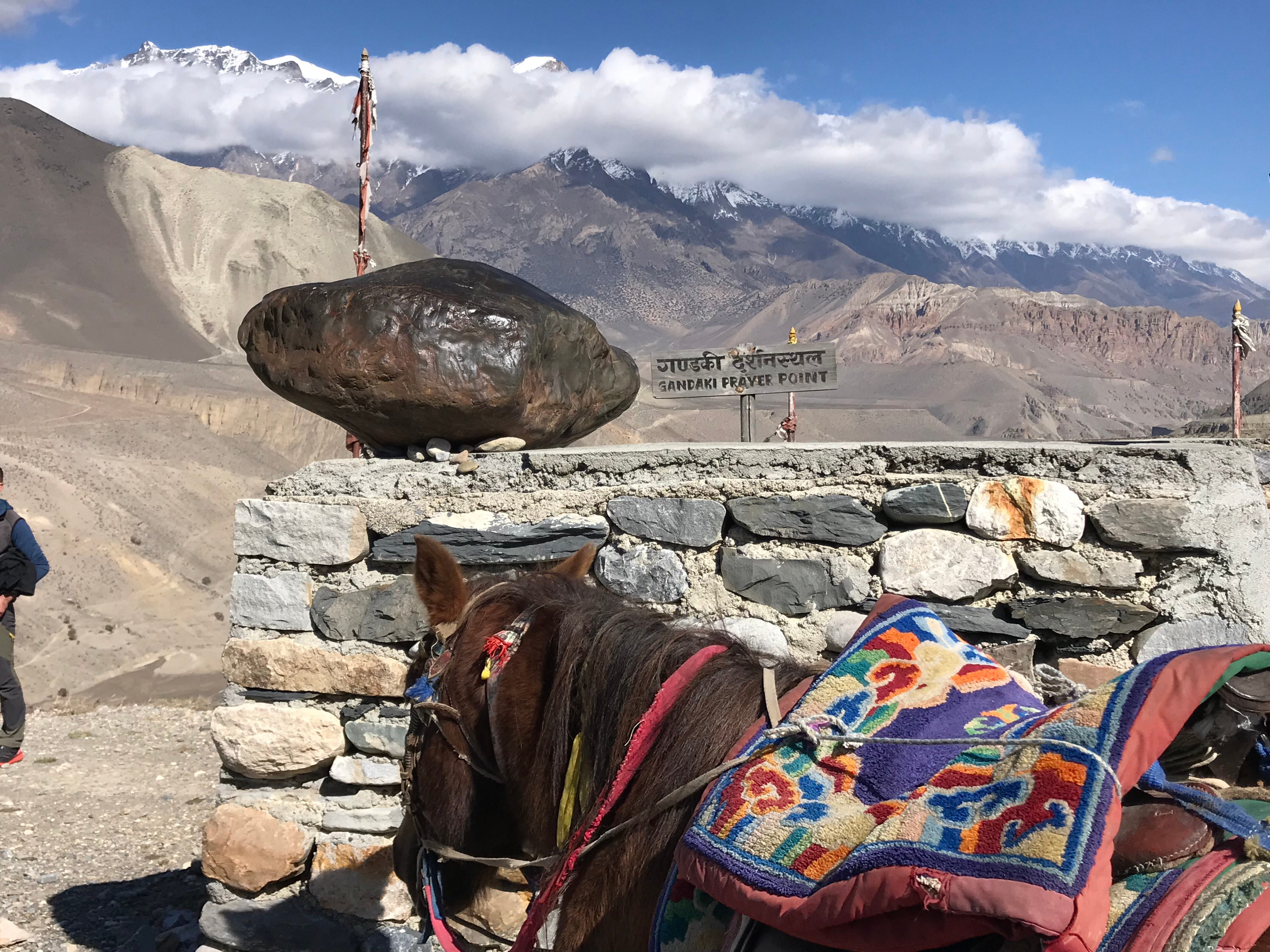 landmark at top of trek