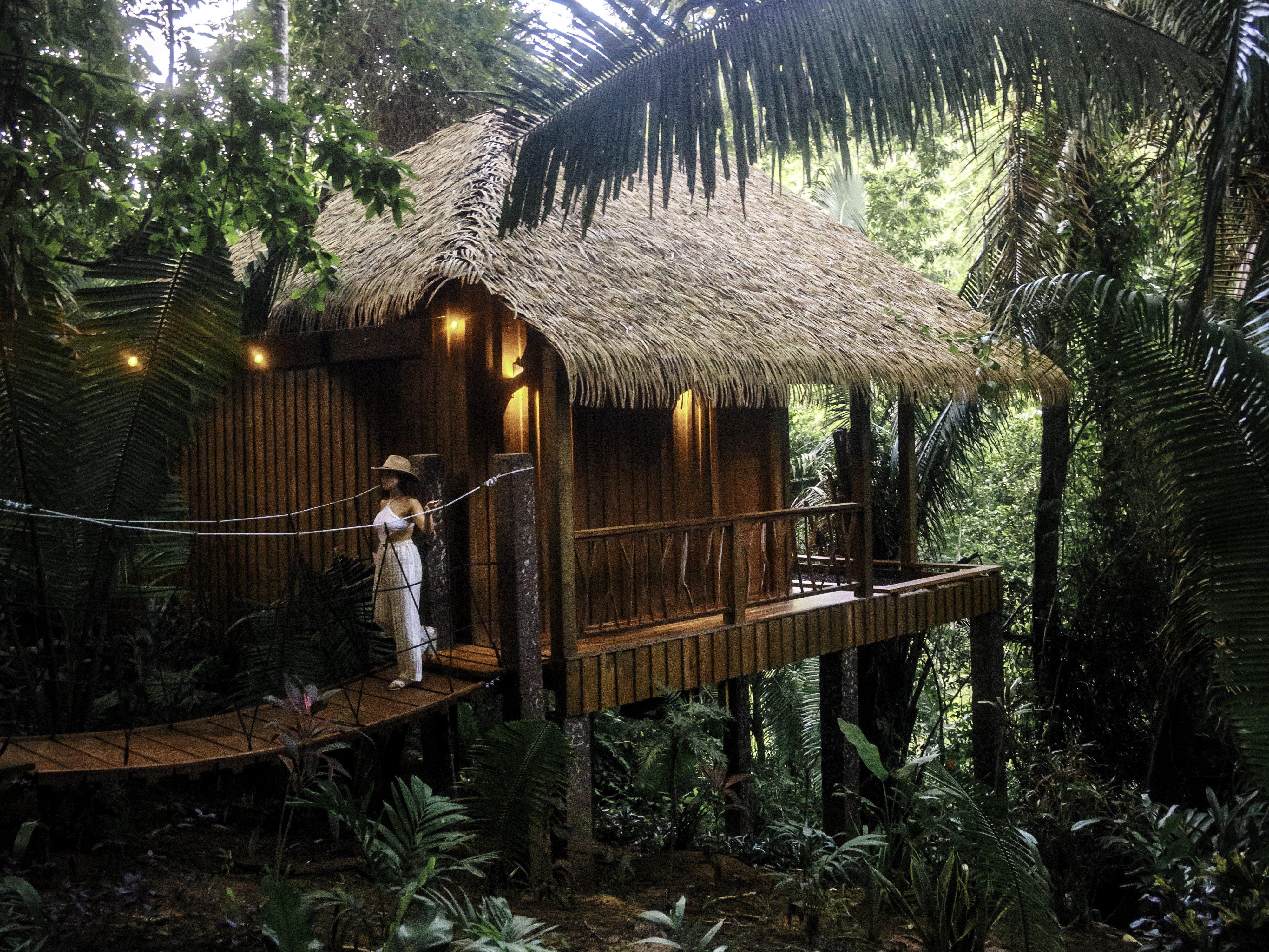 Side view of the signature treehouse