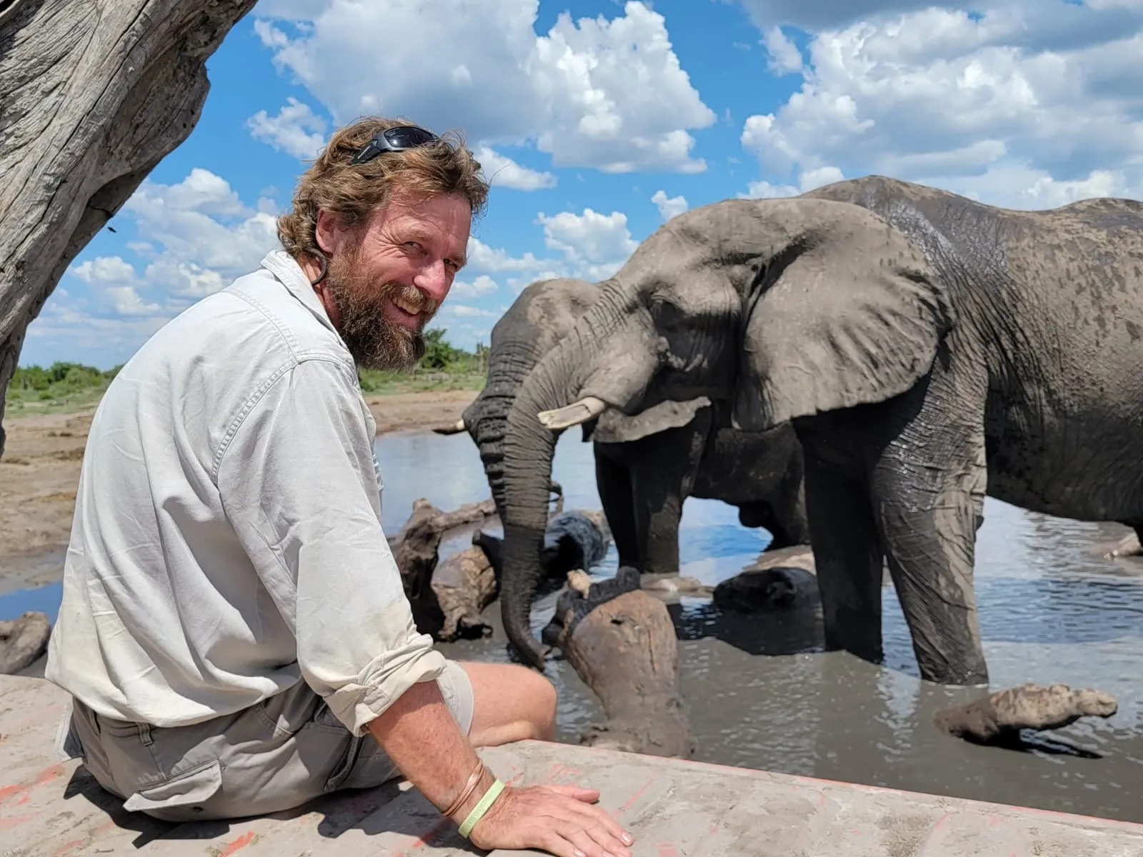 alan mit Elefanten