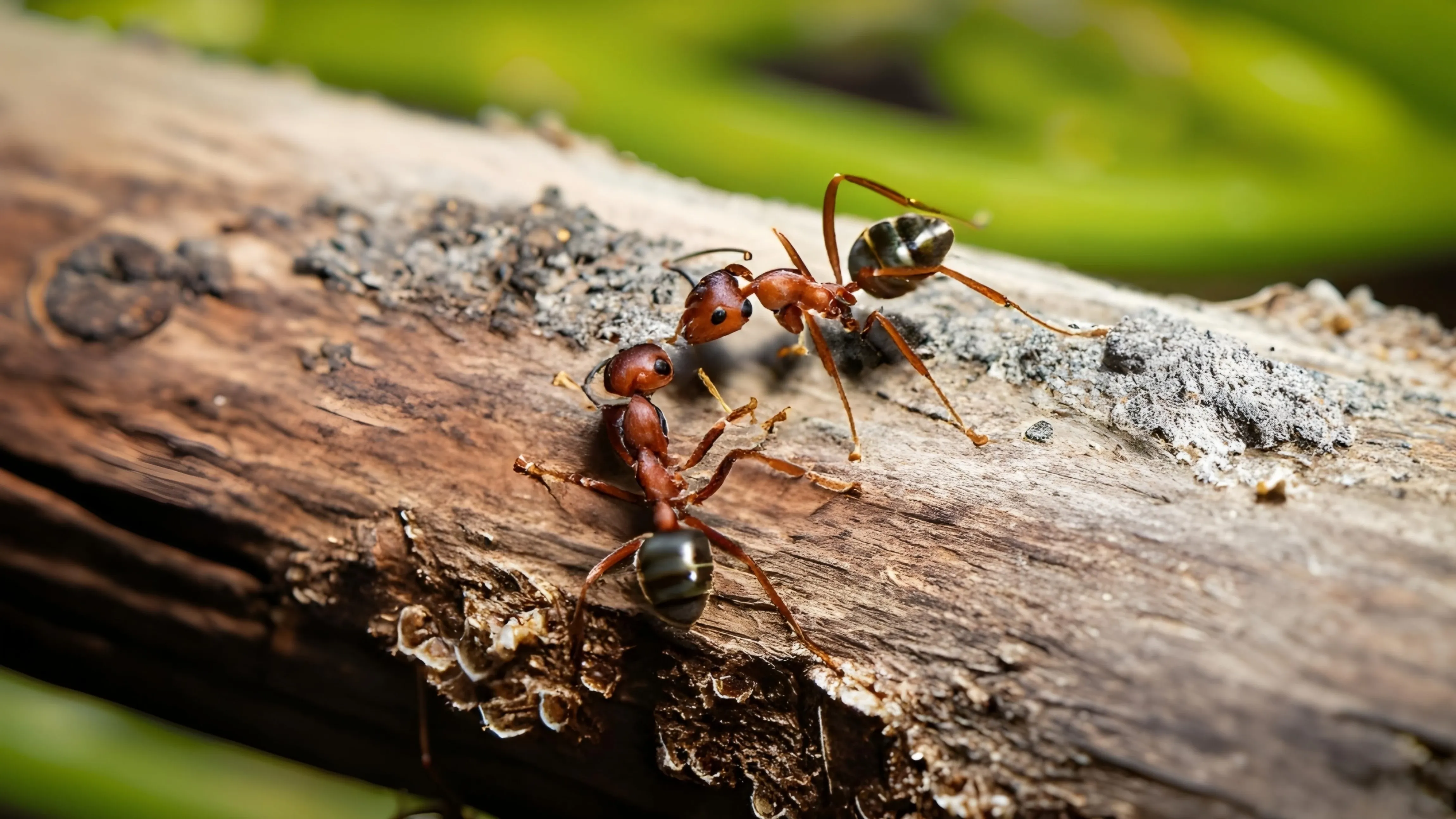 ants on branch