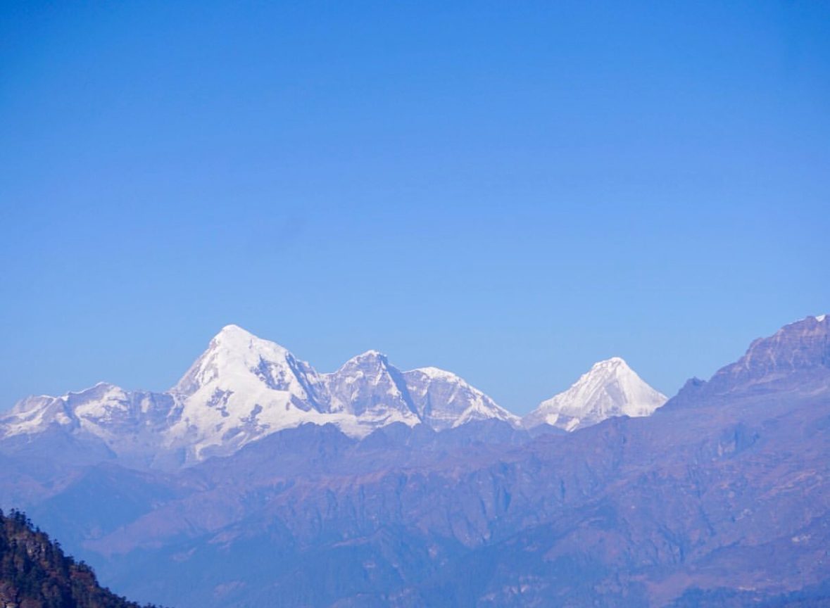 View of Jomolhari from afar