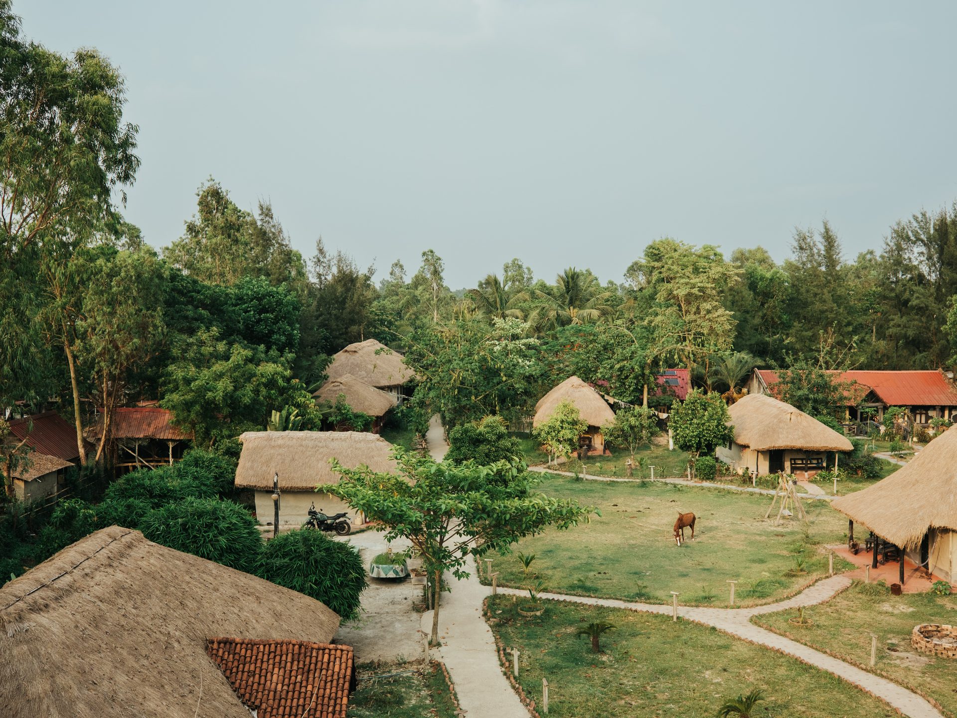 aerial view of sundarbans