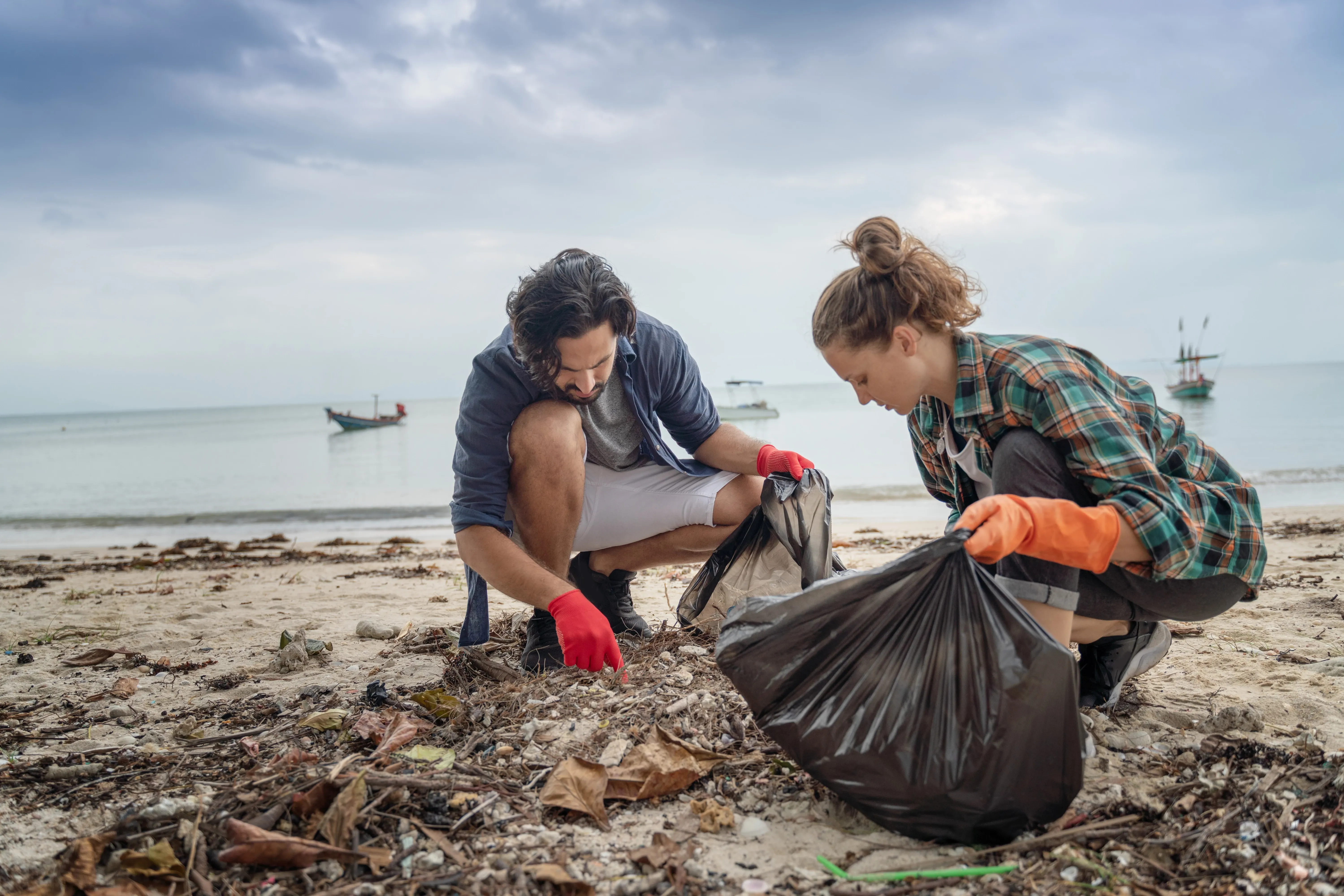 coastal beach cleanup