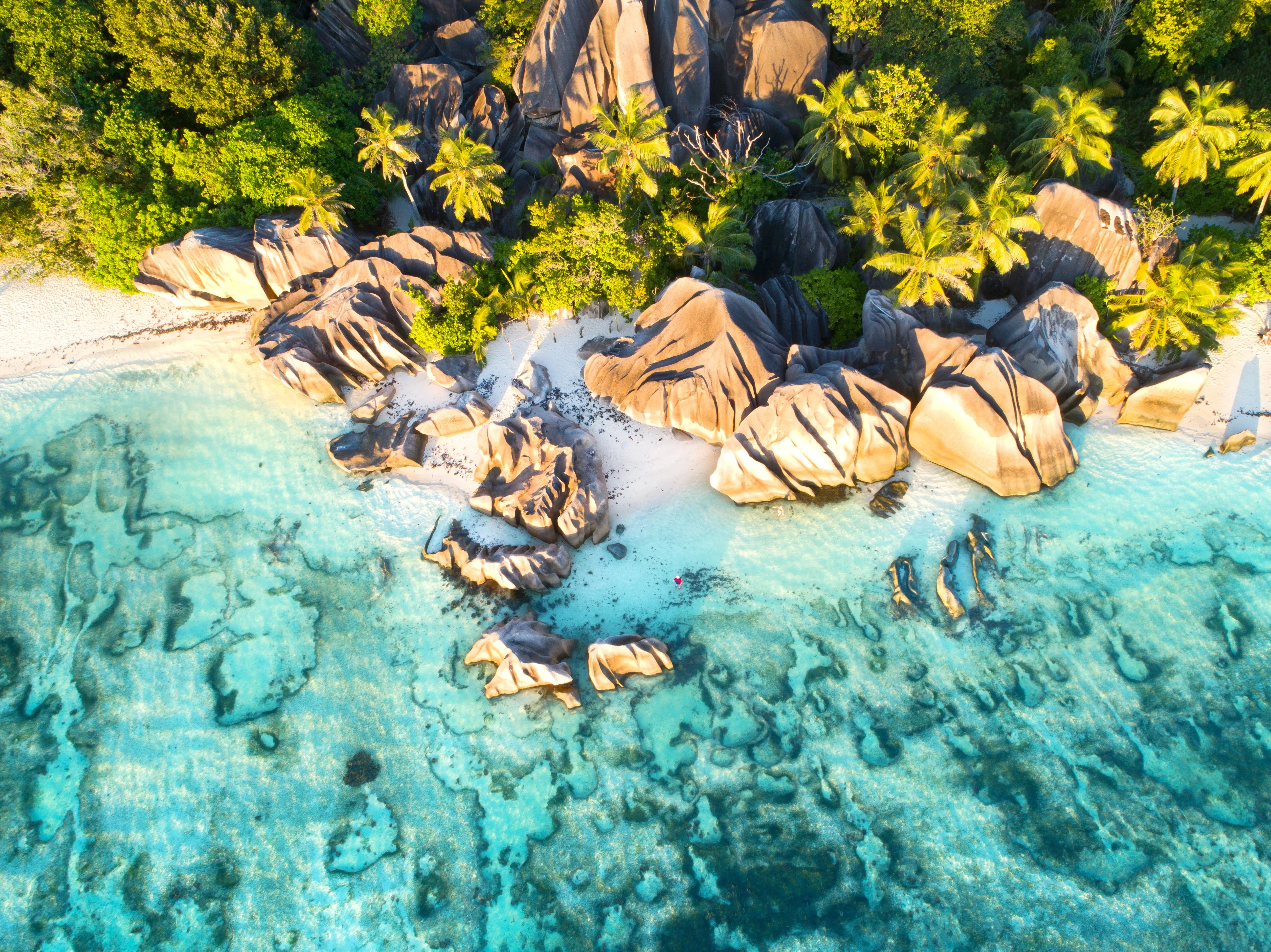 Granite rocks in seychelles