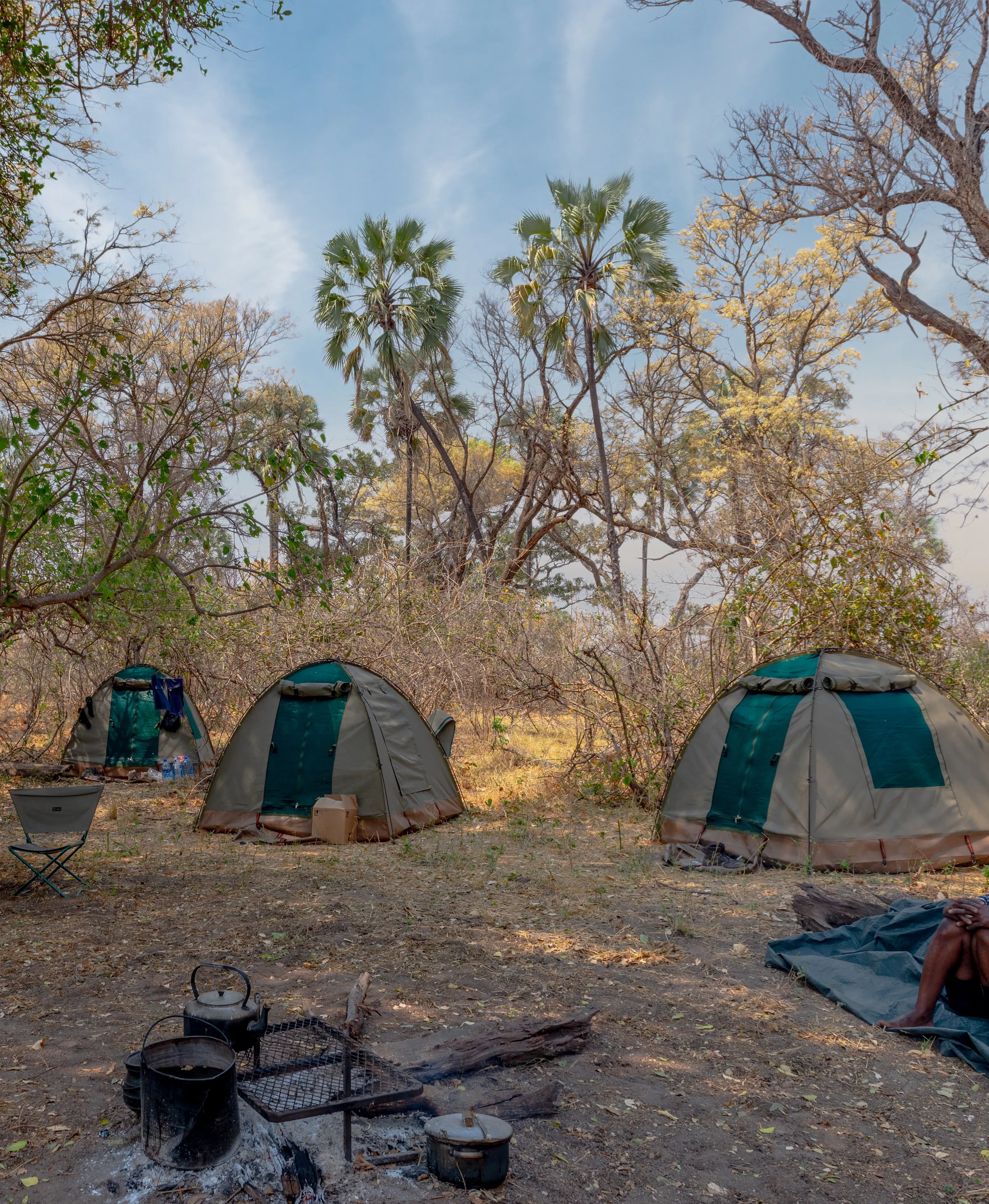primitive camp botswana