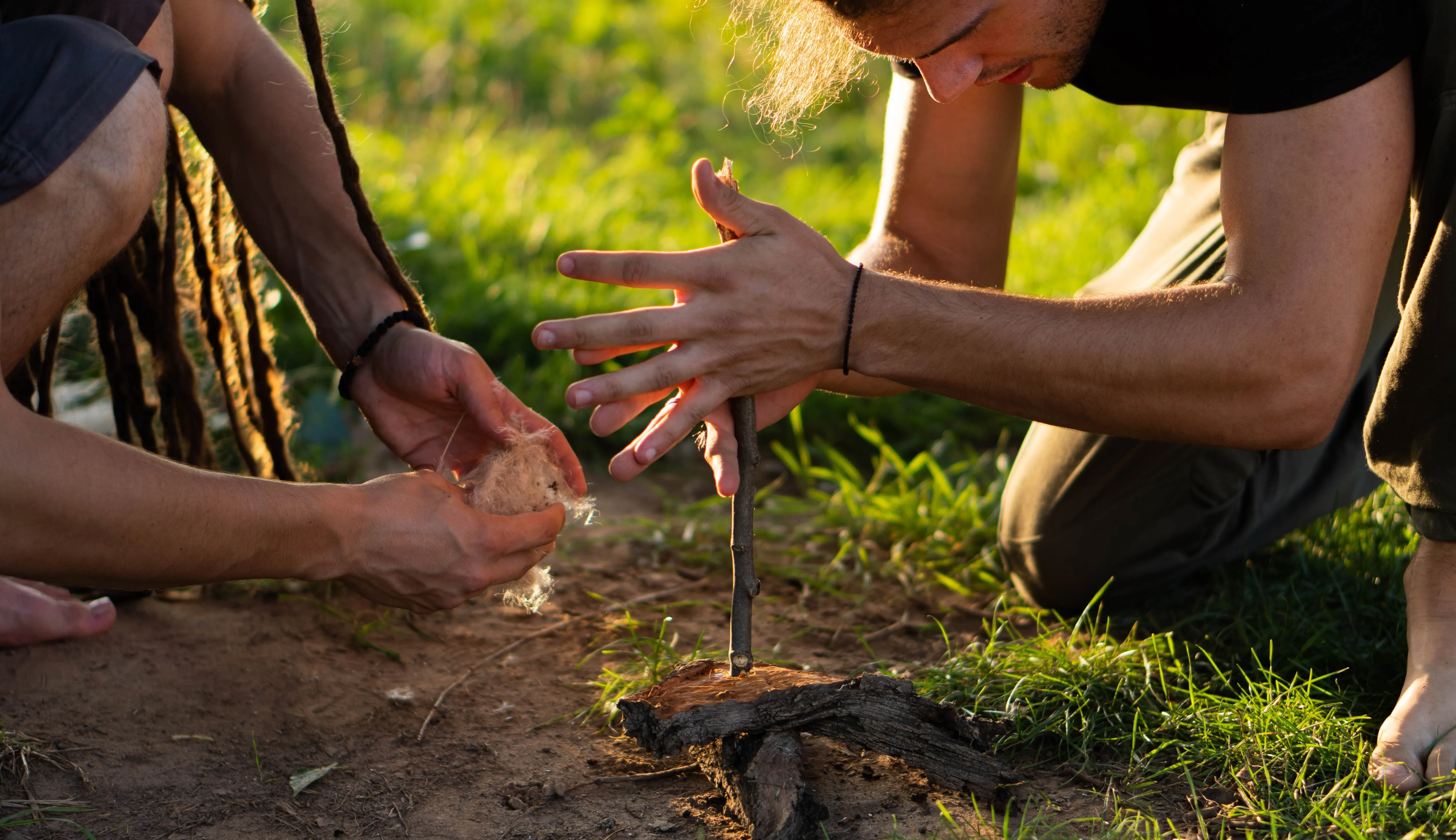 making primitive fire