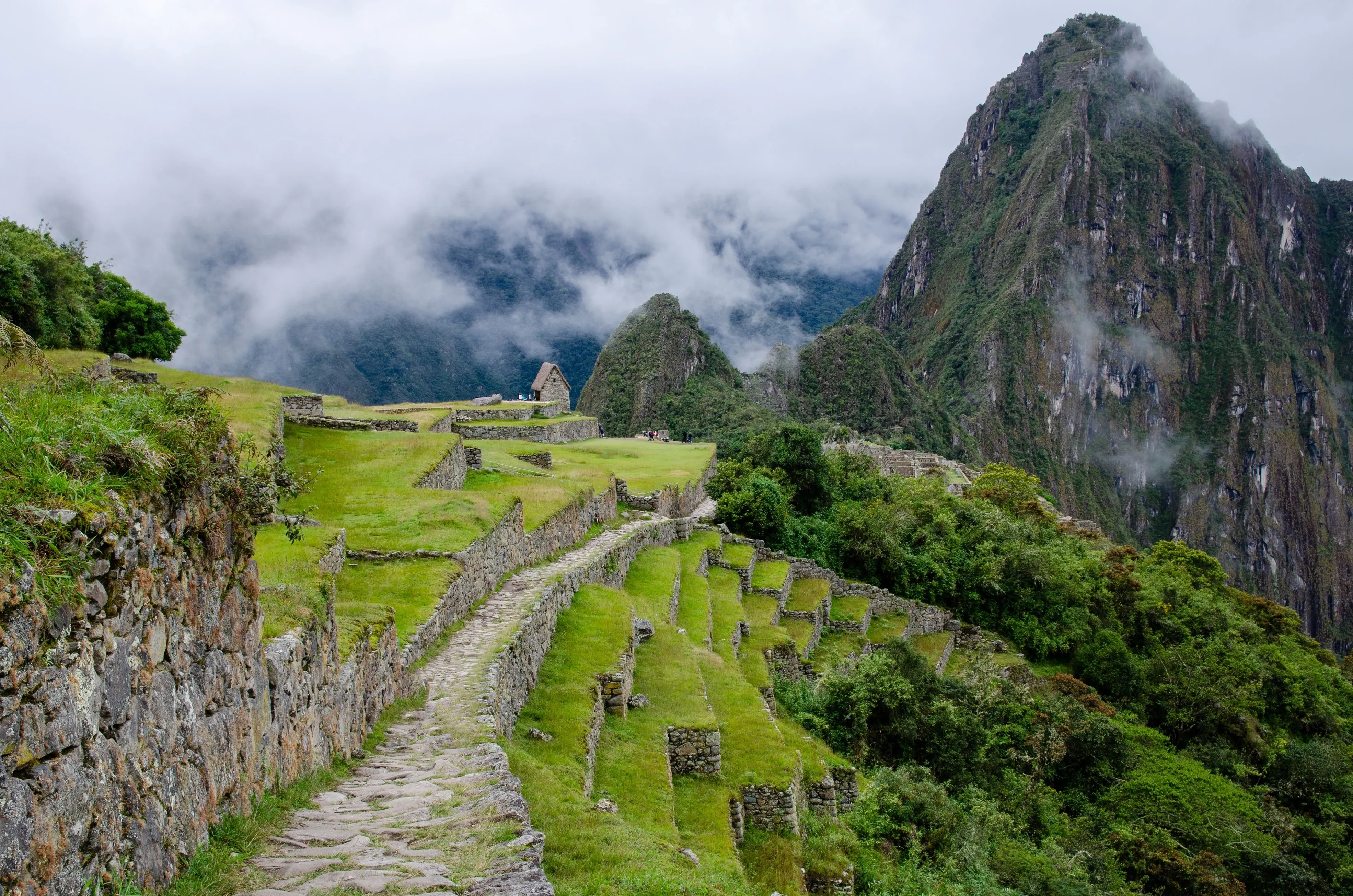 Inca trail in south america