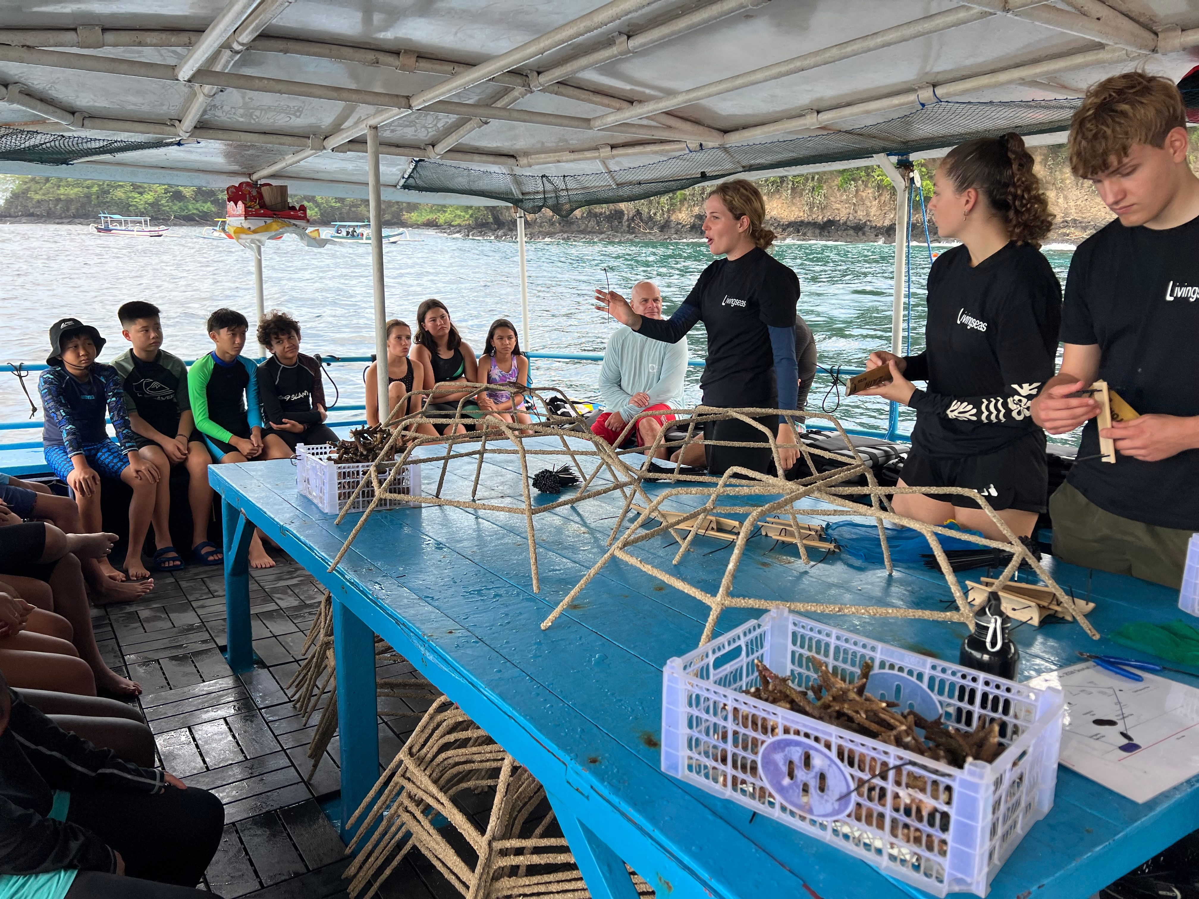 Livingseas Asia presentation and orientation before performing coral restoration