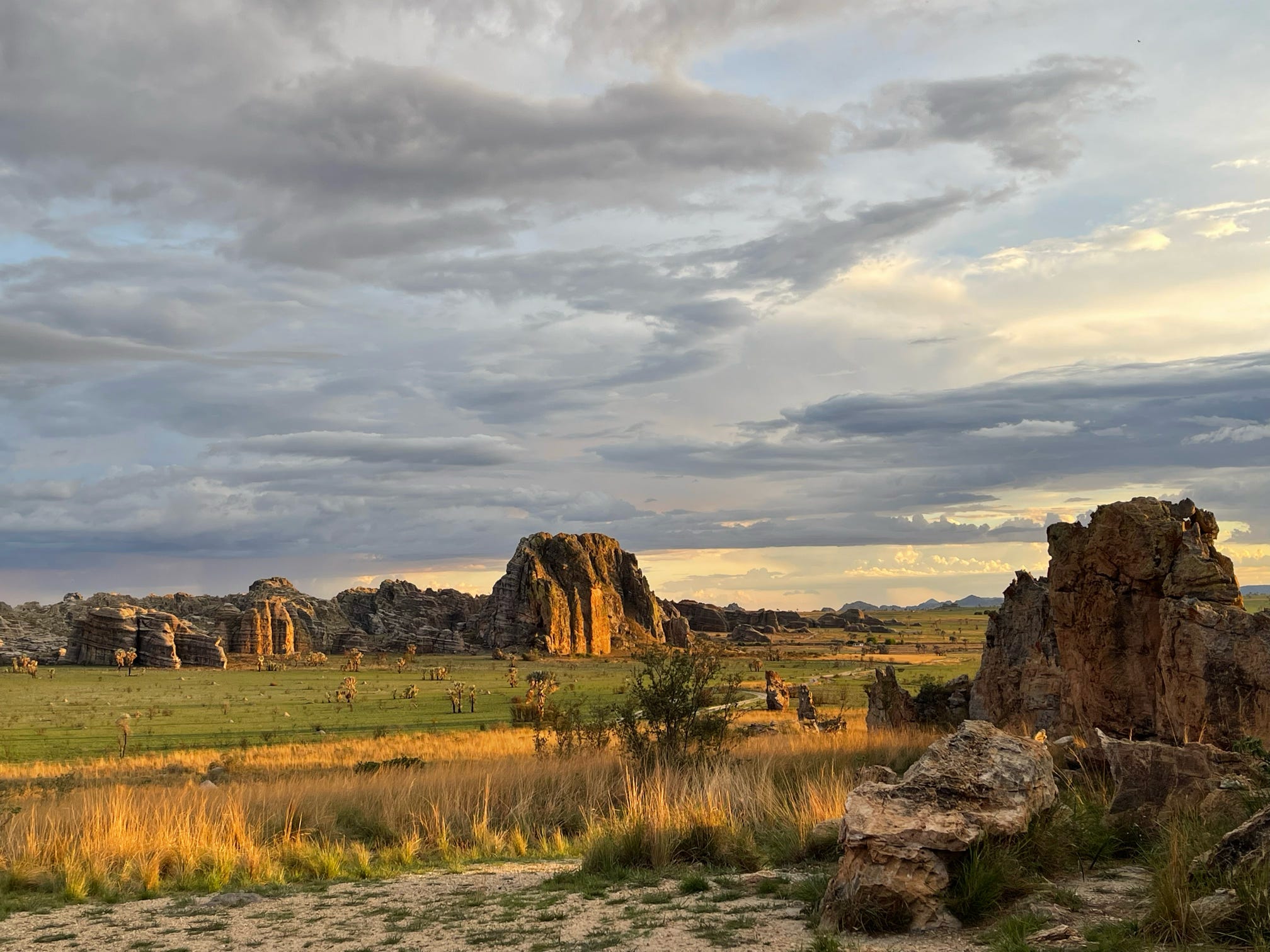 view of the landscapes