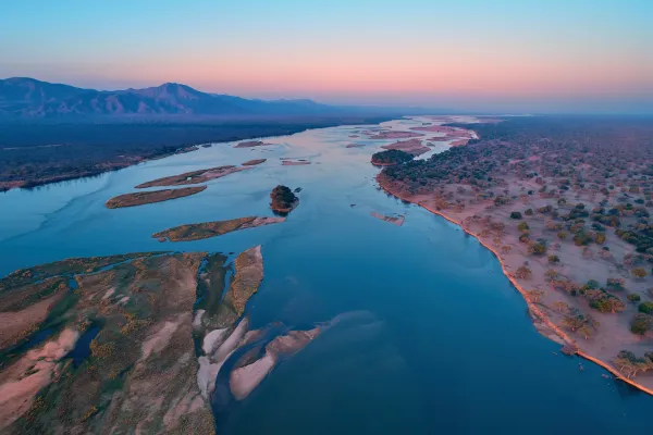 Mana Pools from above