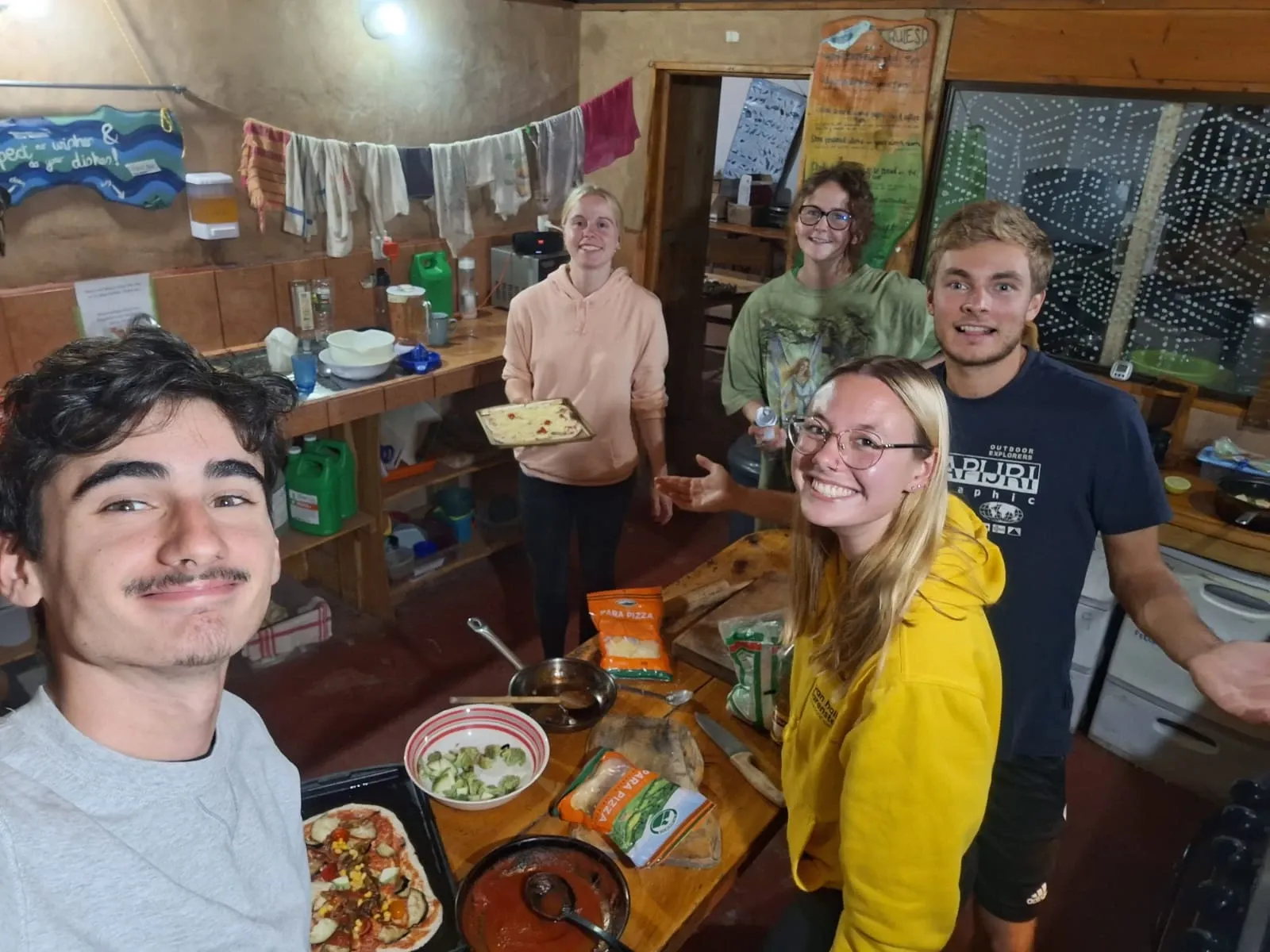 Volunteers in kitchen