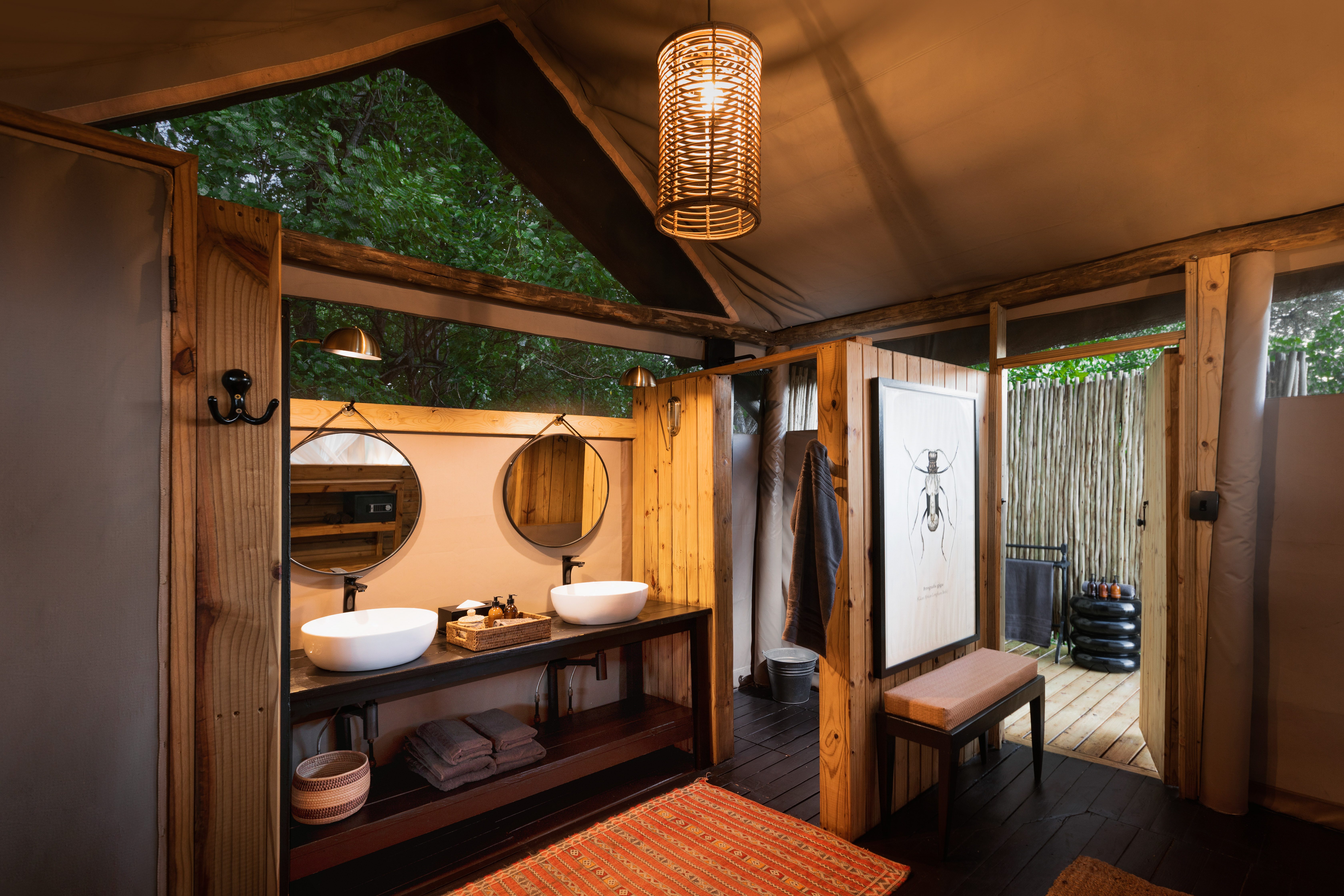 kleines Badezimmer in Zobeloptik