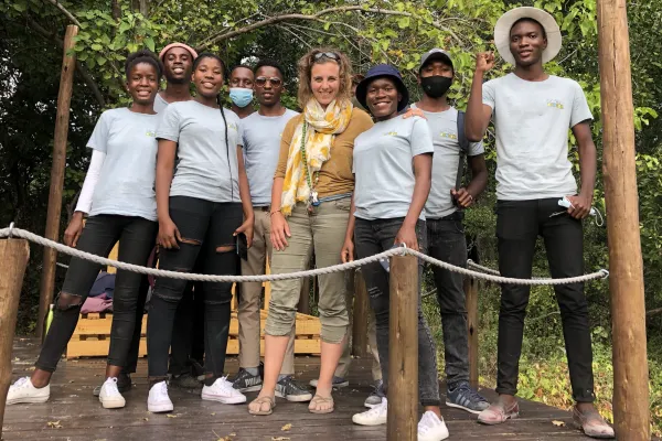 Group of smiling people in Botswana