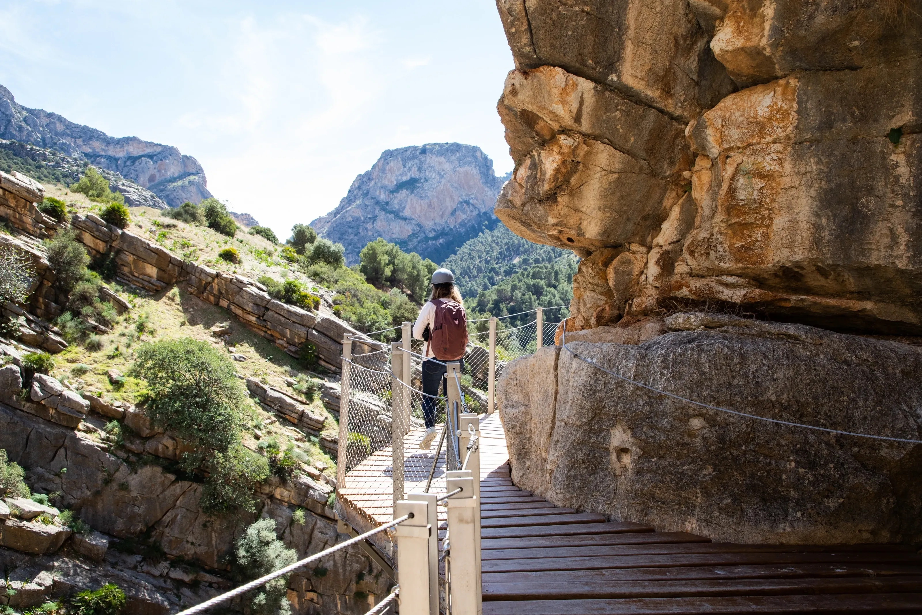 Hiker walking