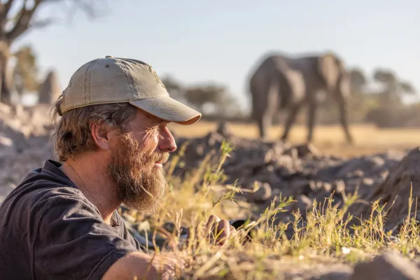 alan mcsmith observing elephants