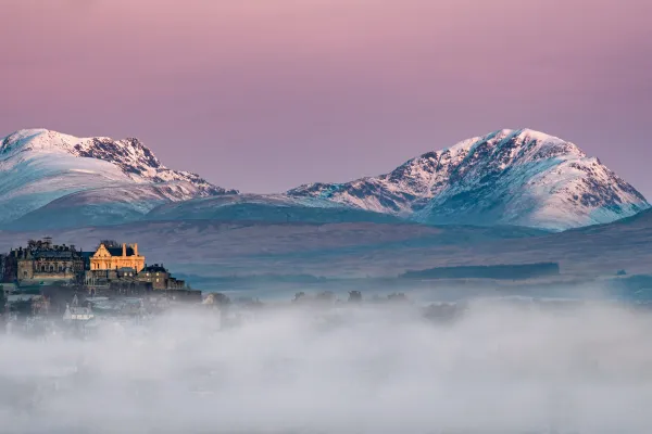Schloss Sterling im Winter
