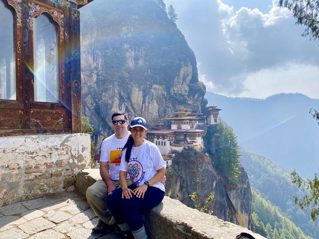 Couple sightseeing