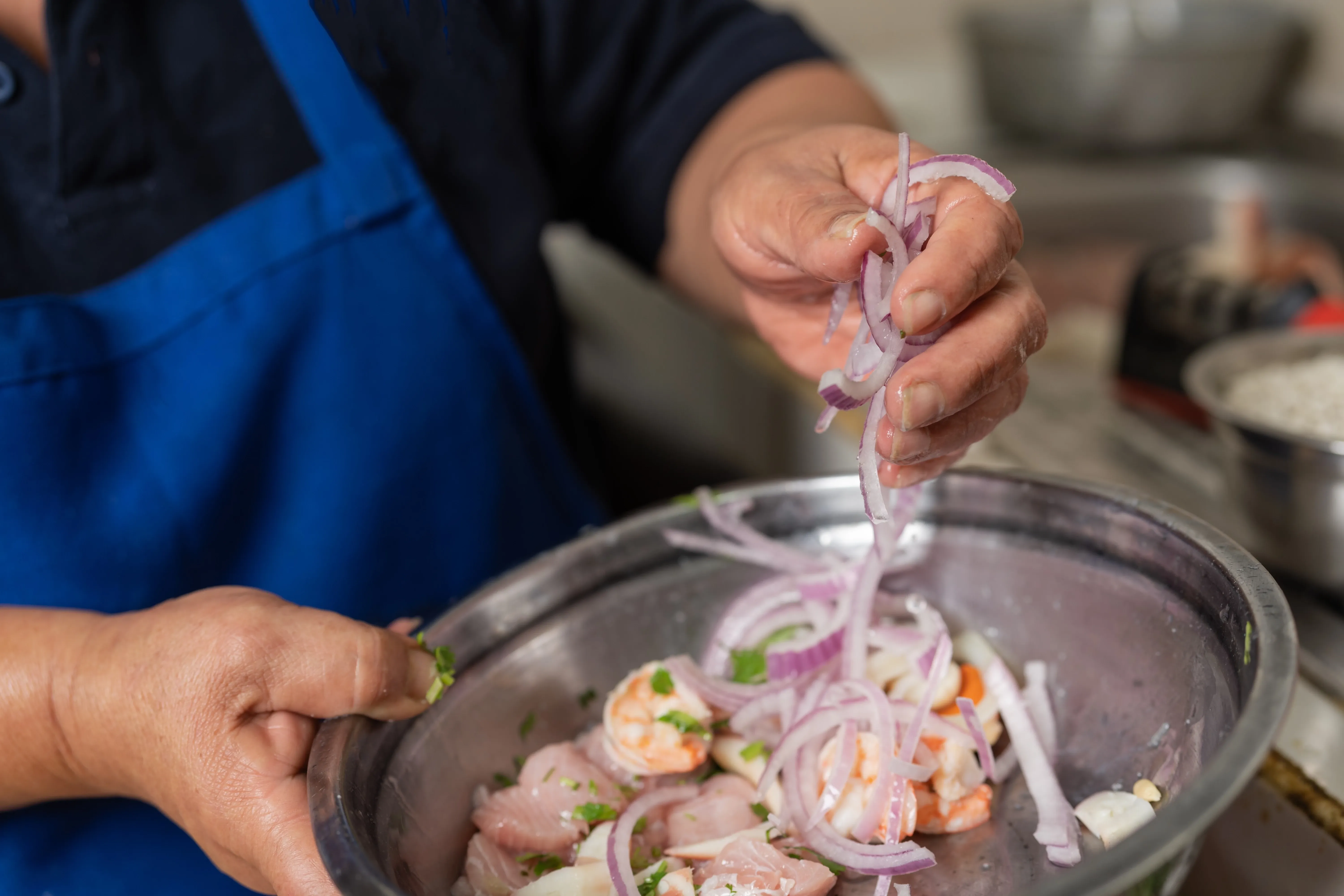 Ceviche-Gericht