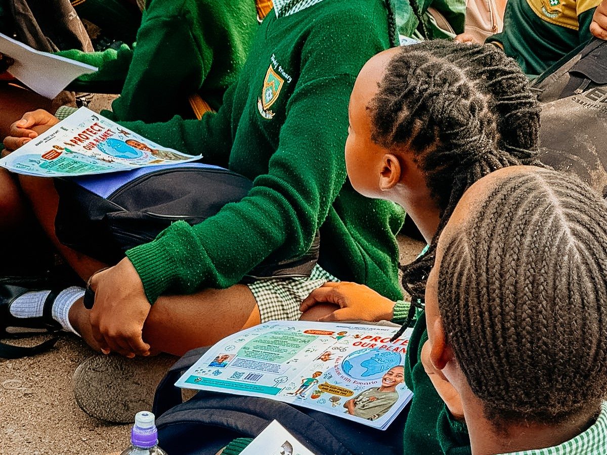 school students watching demonstration