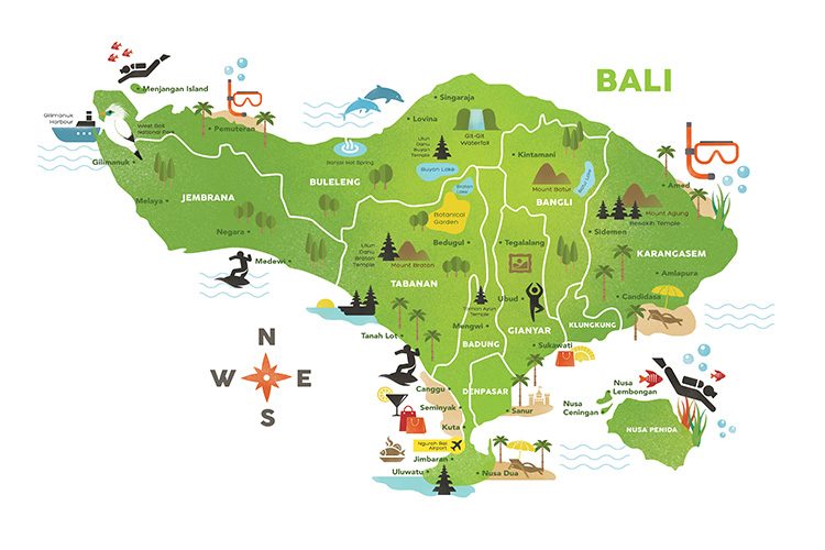 Bali map