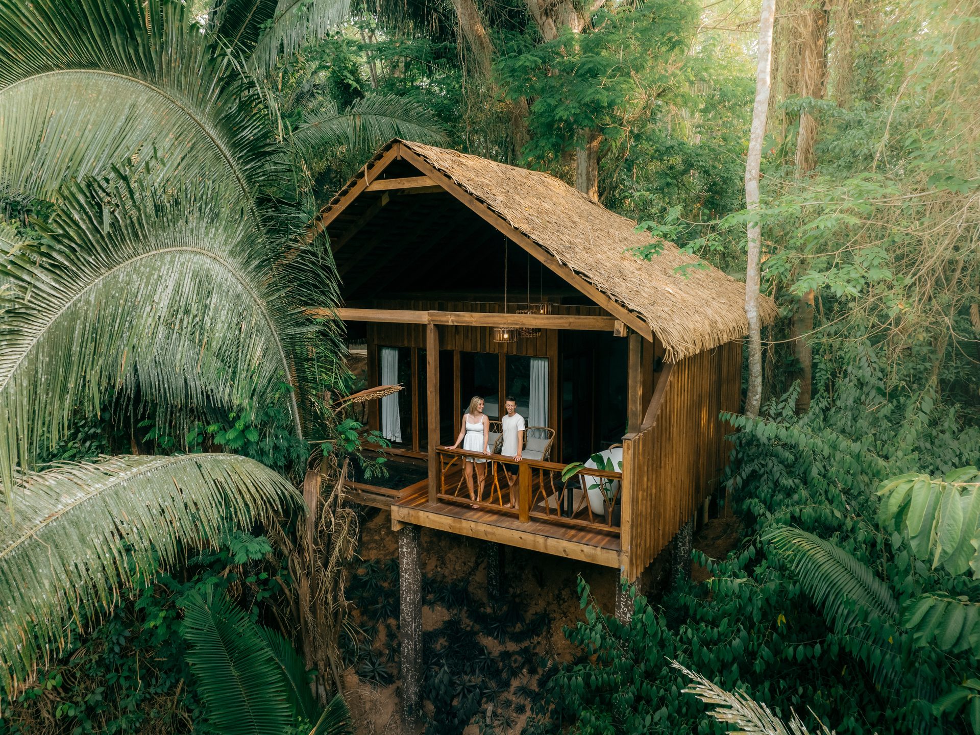 Aerial view of the signature treehouse