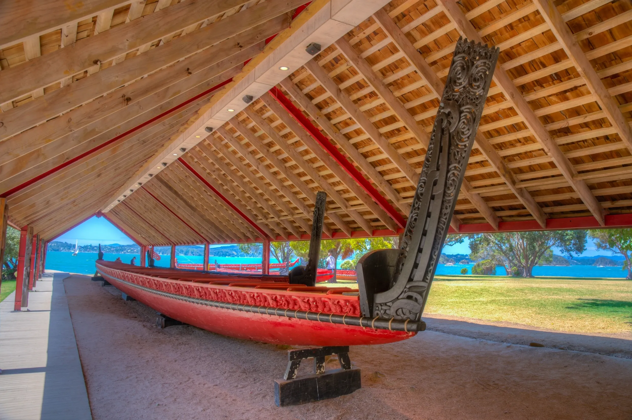 Maori traditional boat