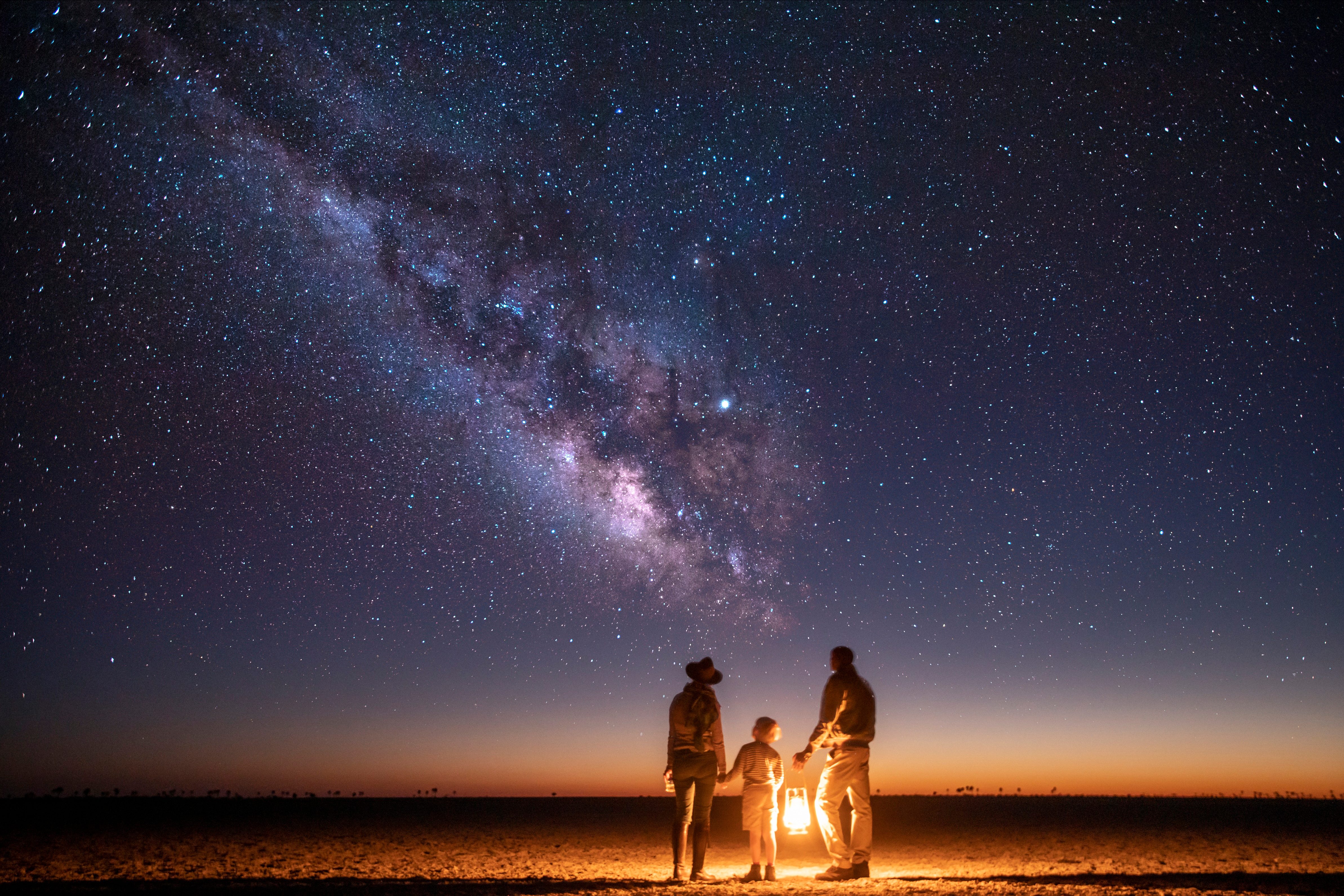 Sternenbeobachtung bei Nacht