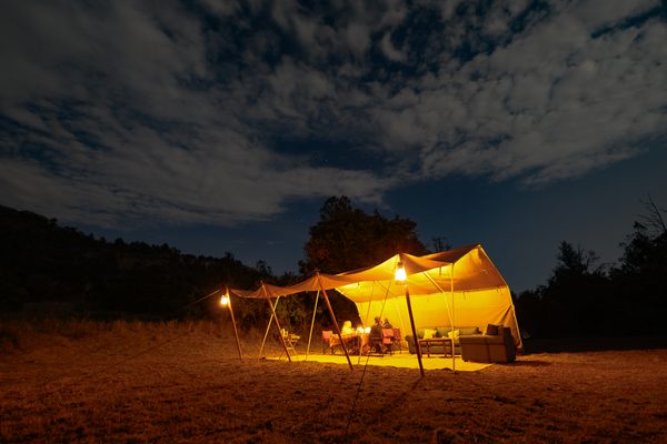 Loung area at night
