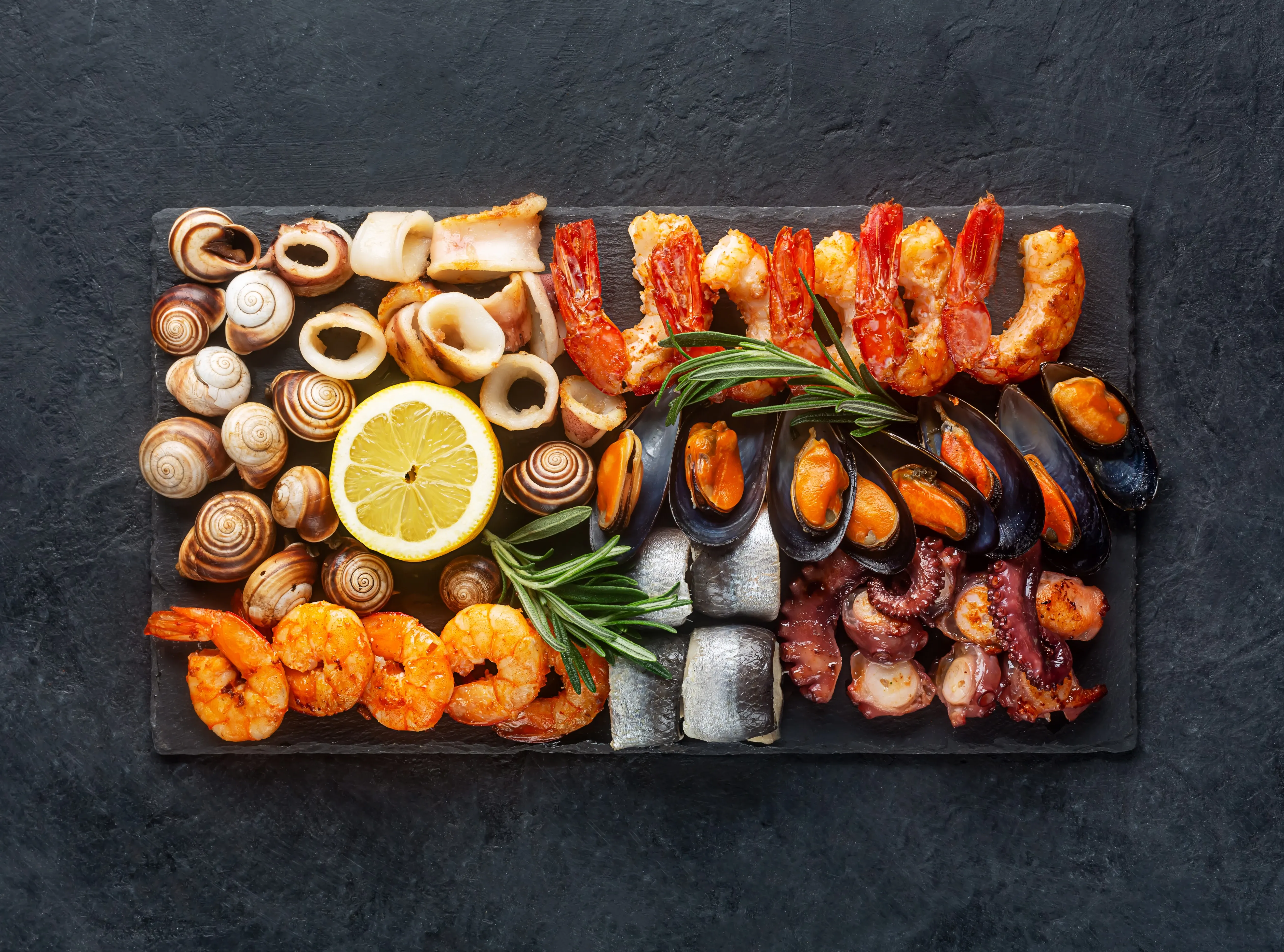 Seafood platter
