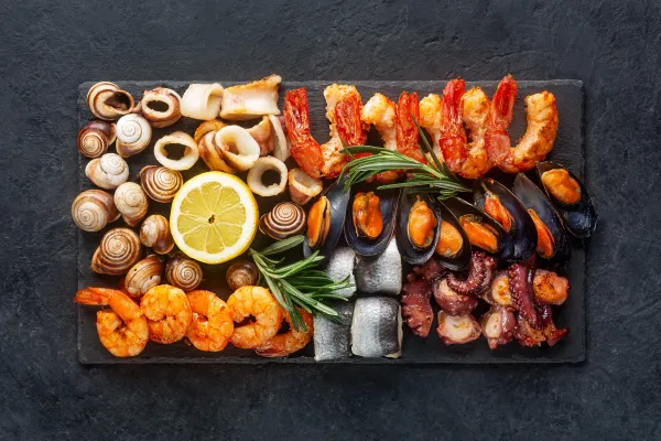 Seafood platter