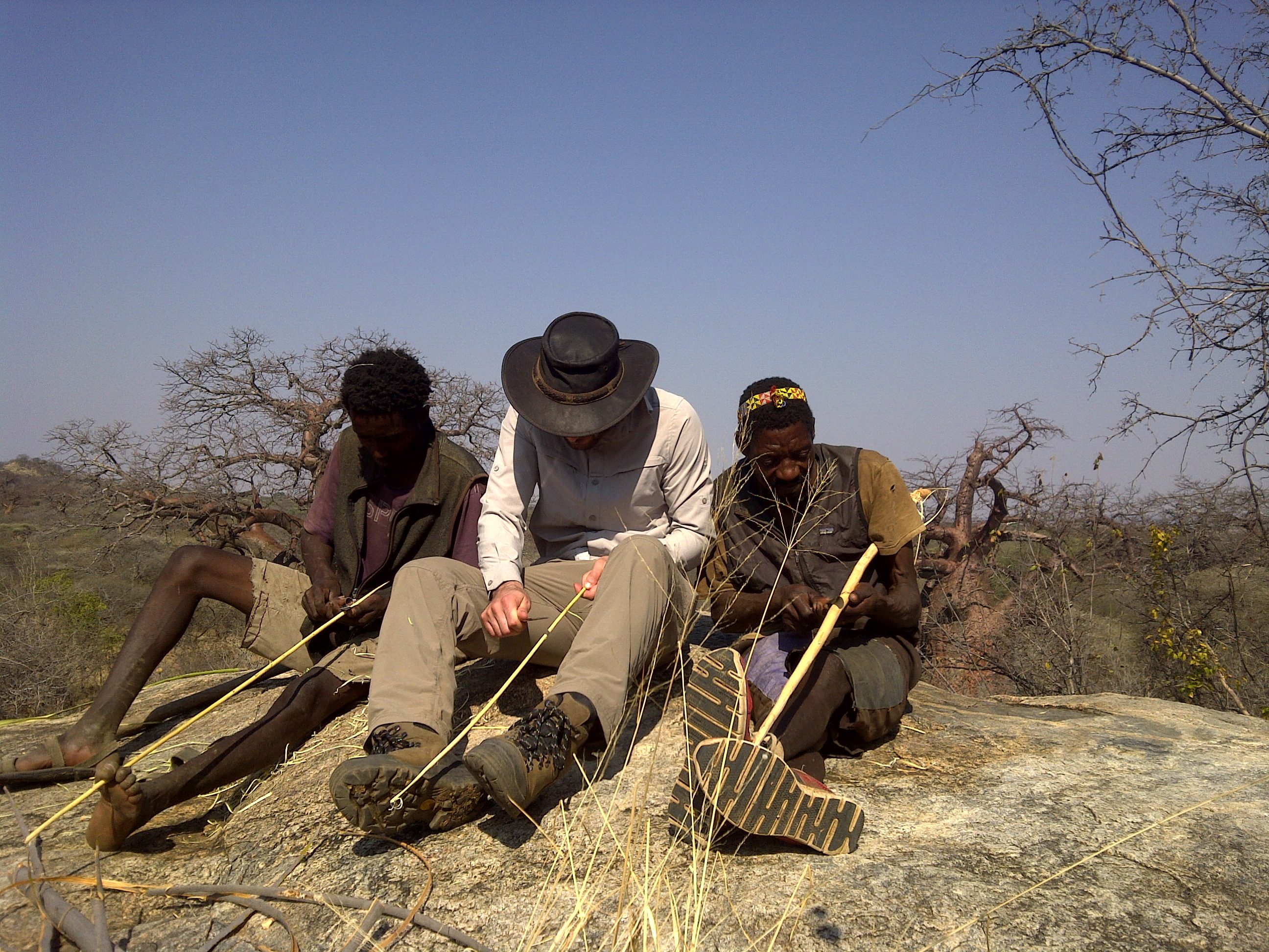 Guest making an arrow shaft