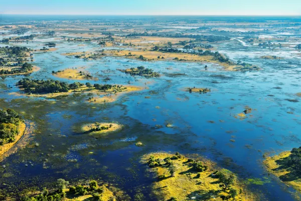 Okavango Delta from above