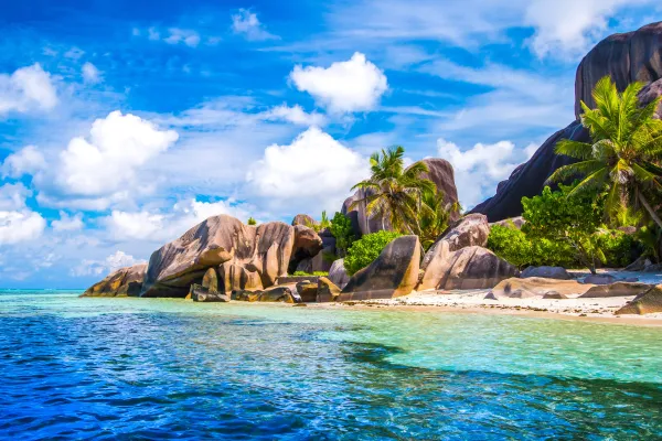 Beautiful seychelles beach