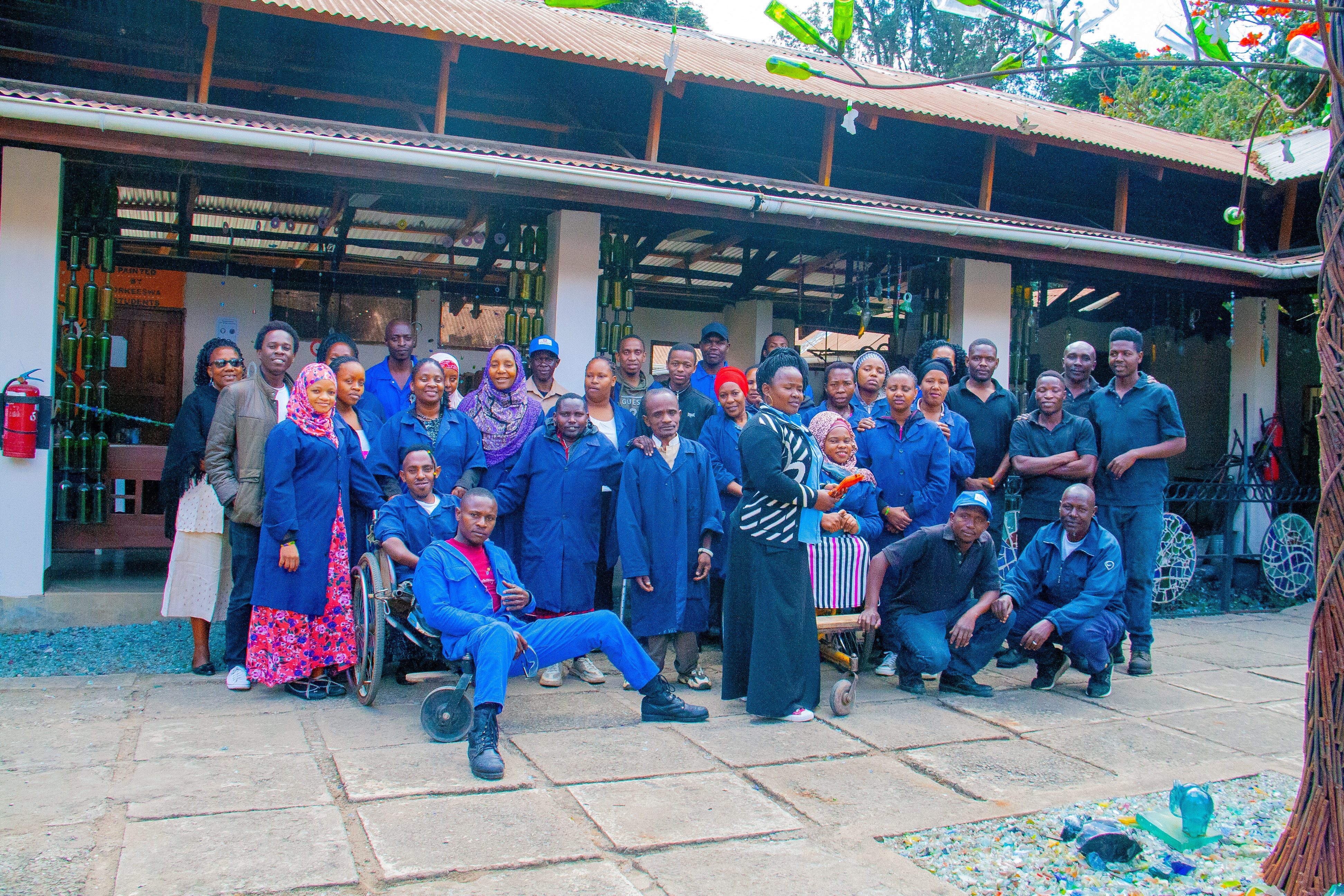 Group photo with all the employees