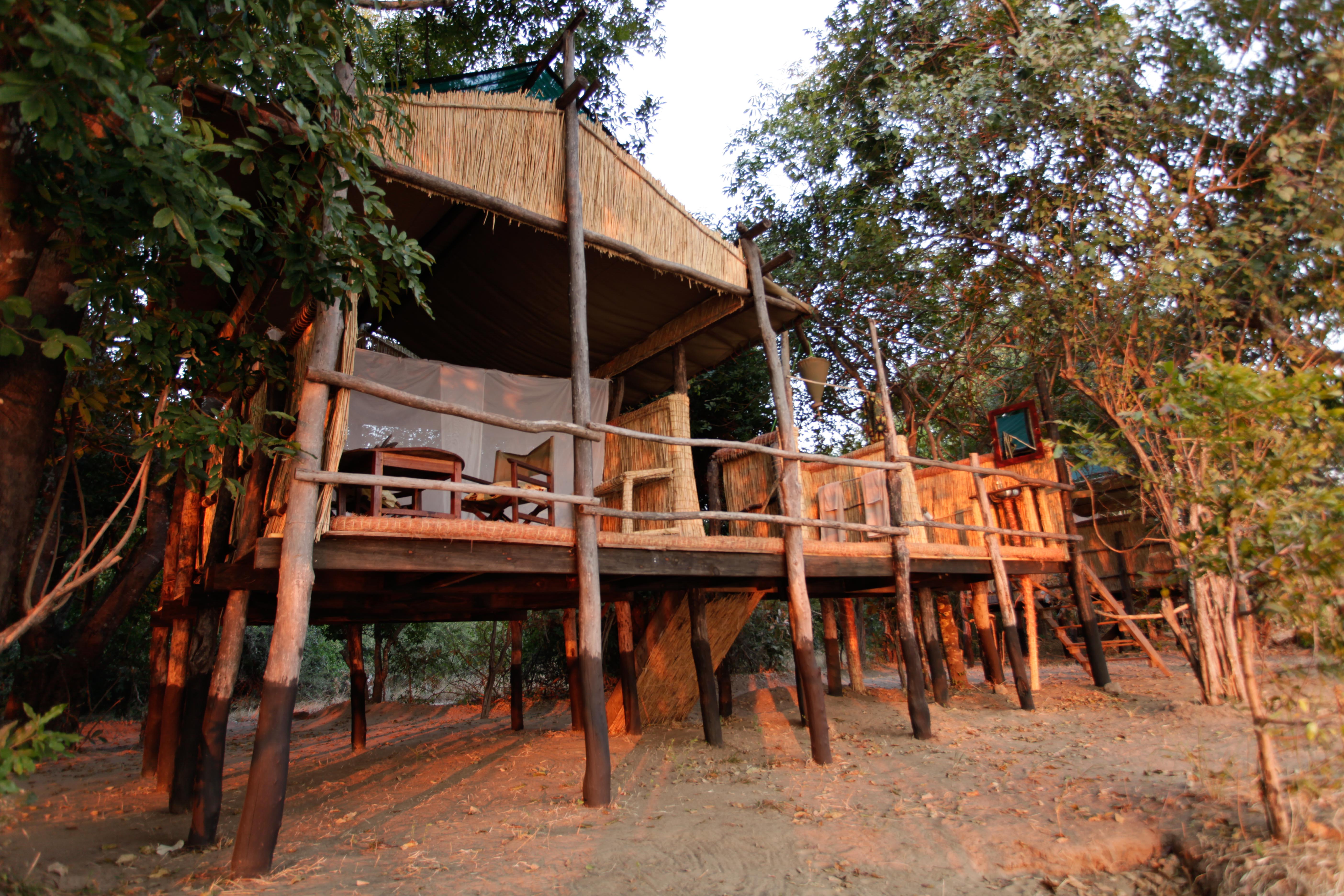 Island camp guest tent