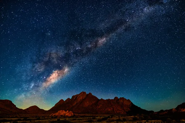 Milkey way in namibia