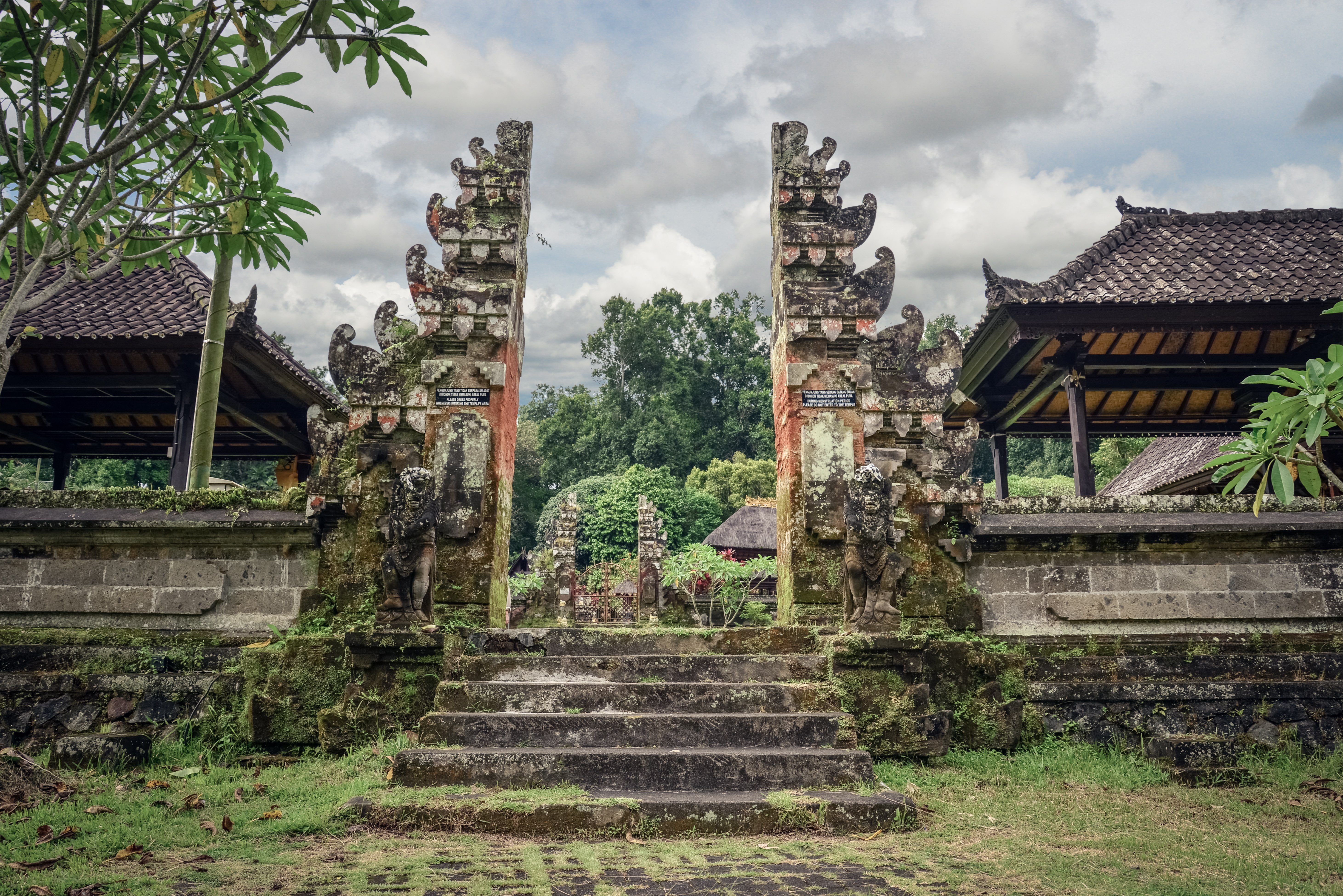 Hindu temple entrance in Bali