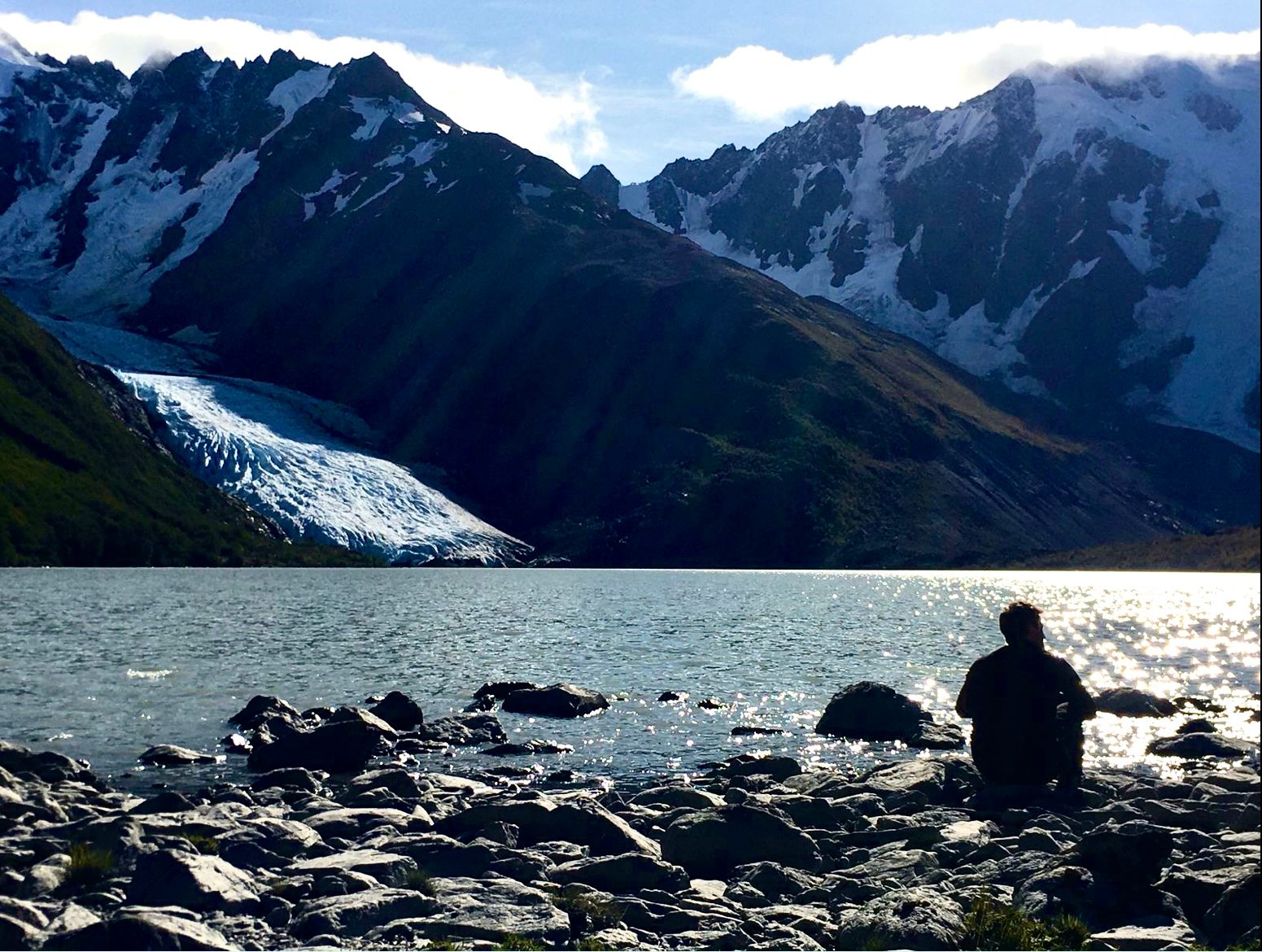 Guest taking in the natural backdrop