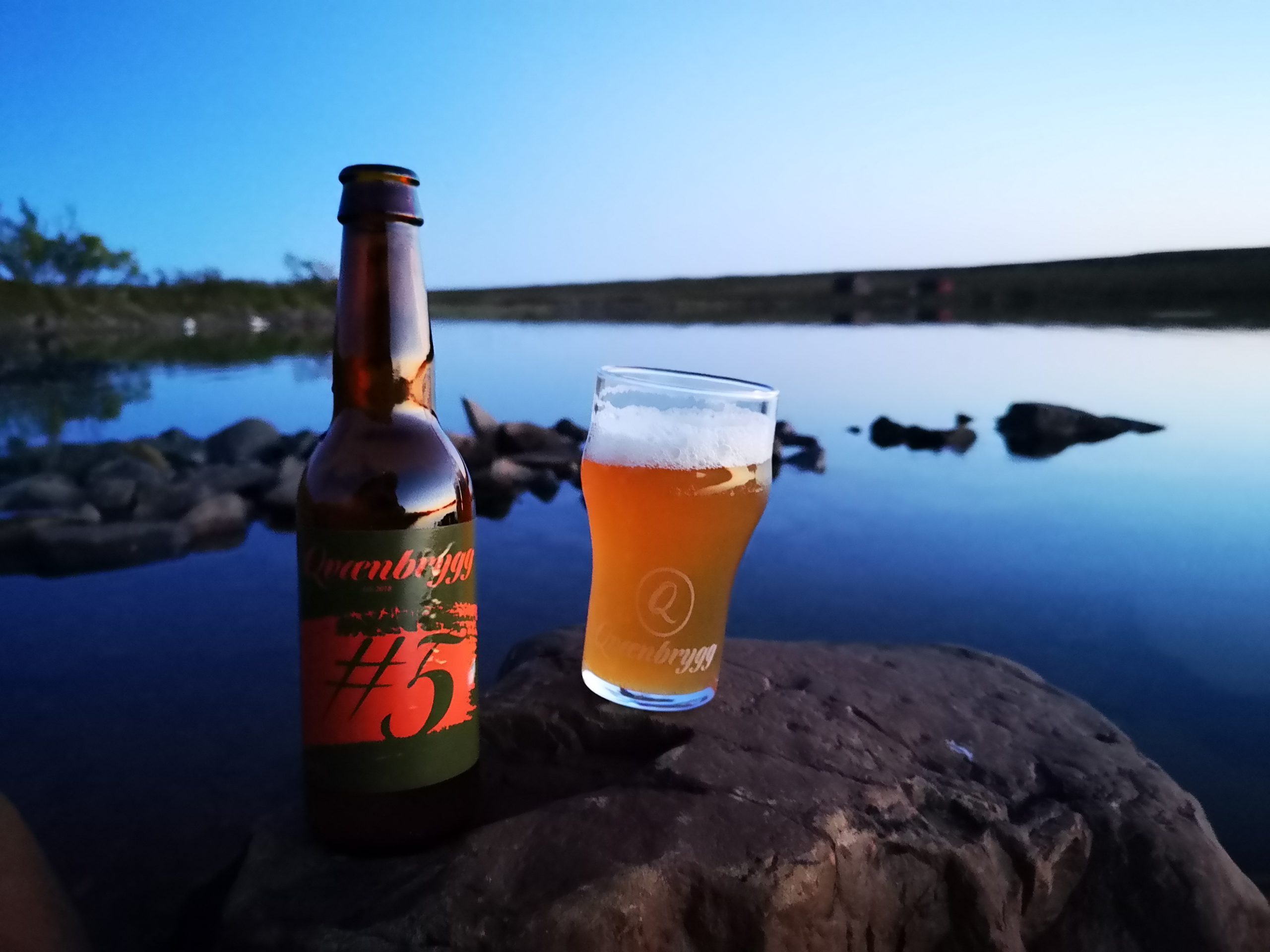 craft beer on the rocks