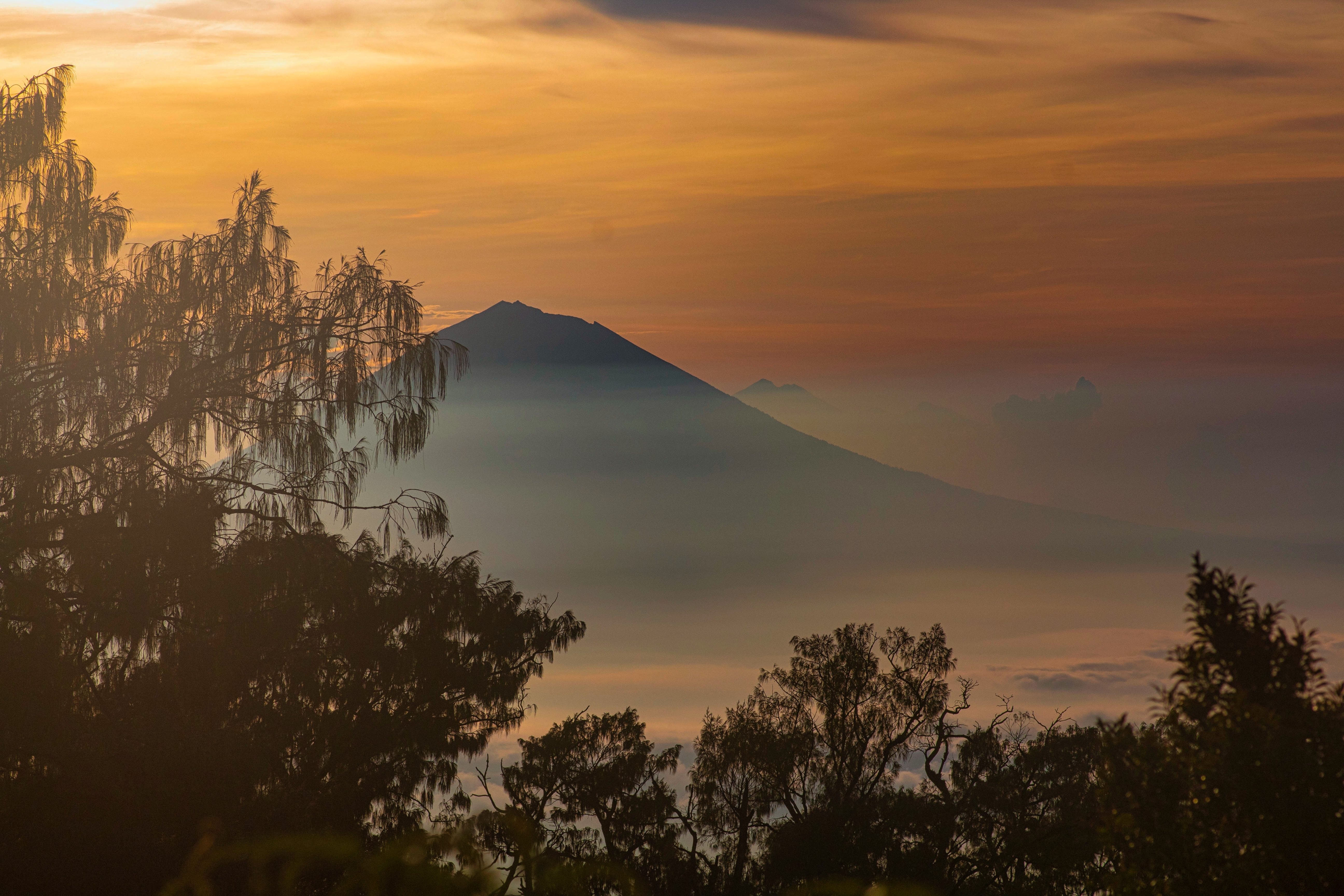 Sunrise view on Mount Batukaru