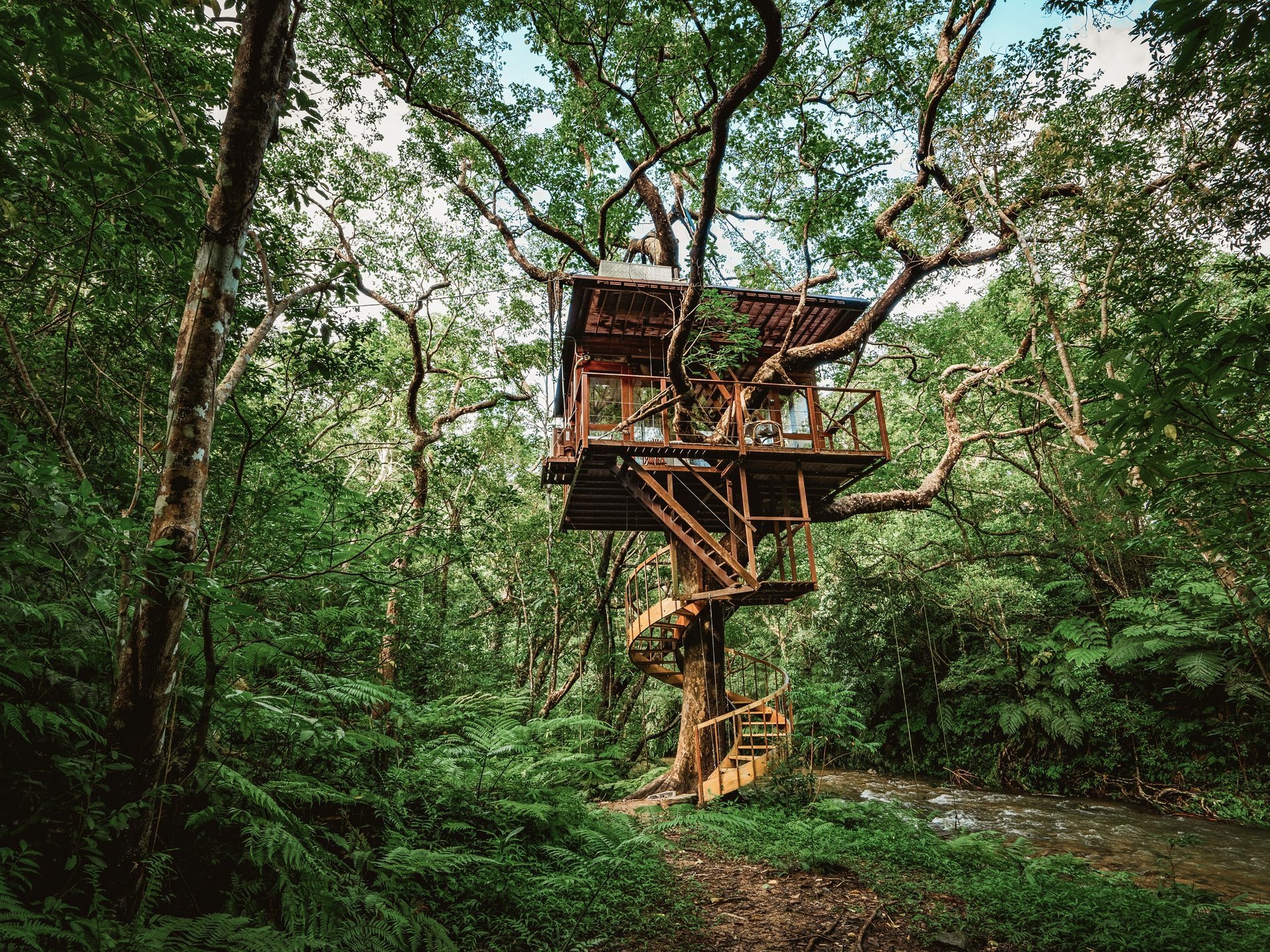 Spirale Baumhaus außen