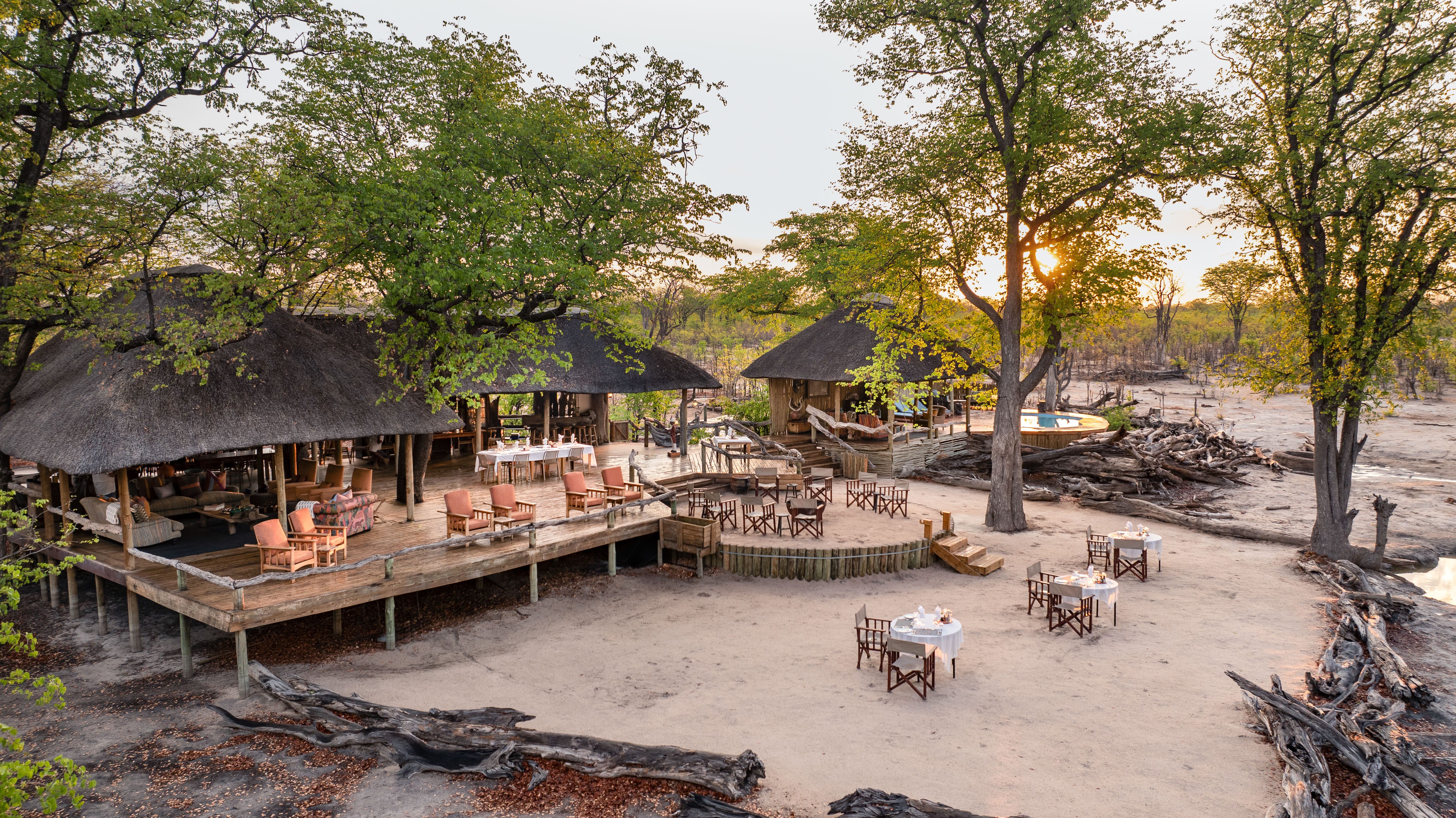 main lodge area by elephant pan