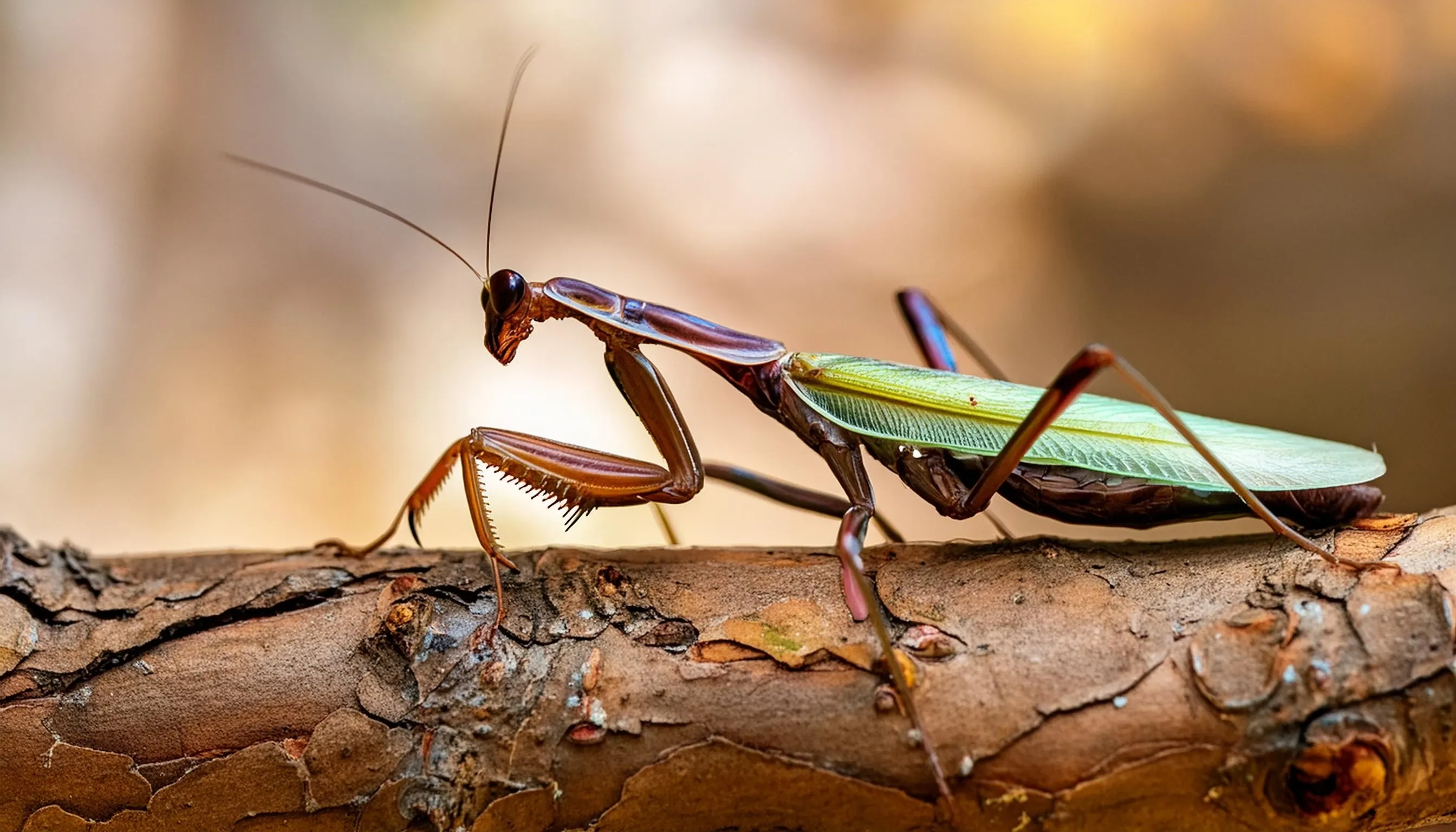 glass praying mantis