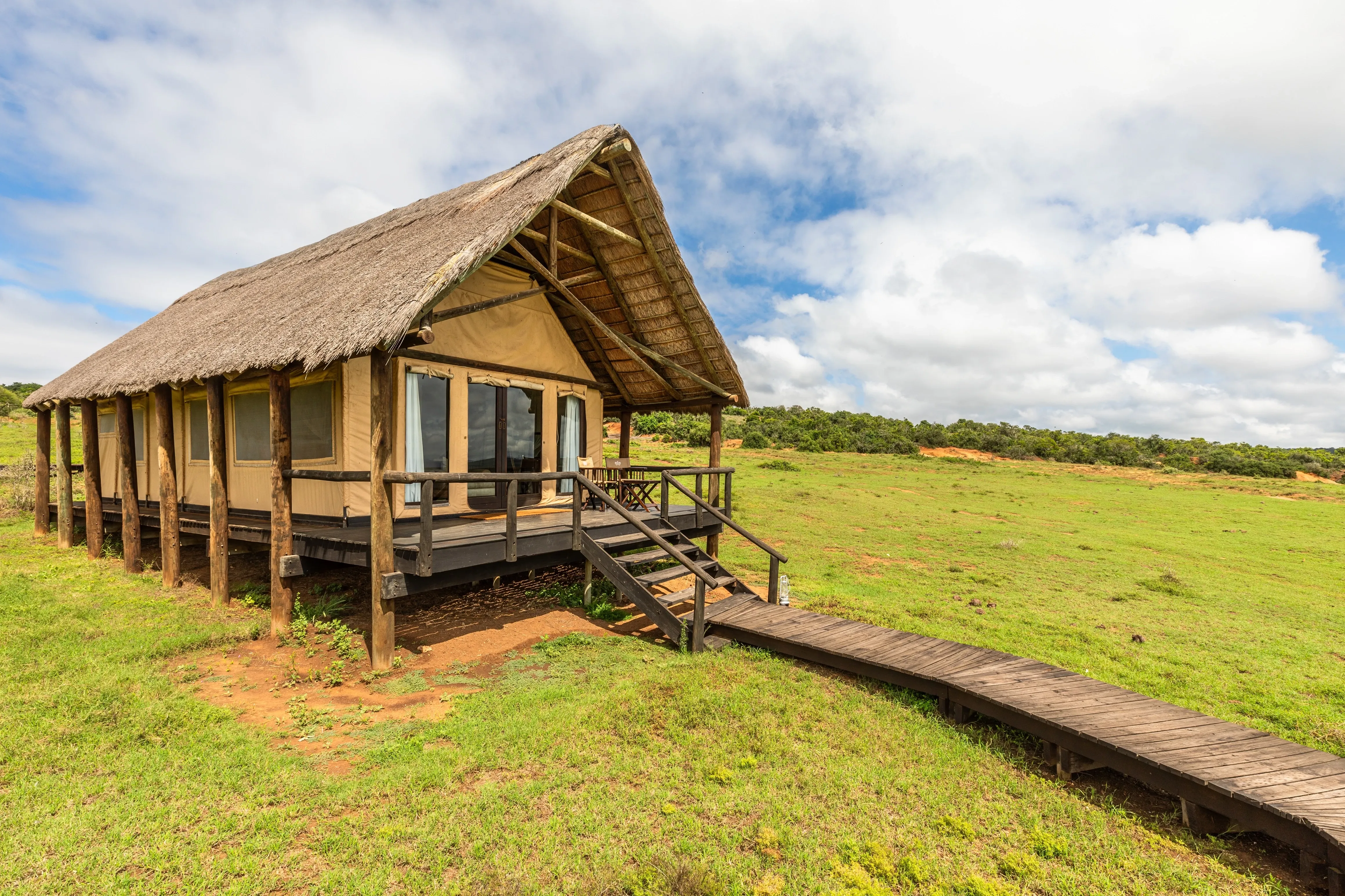 Luxury tented accommodation