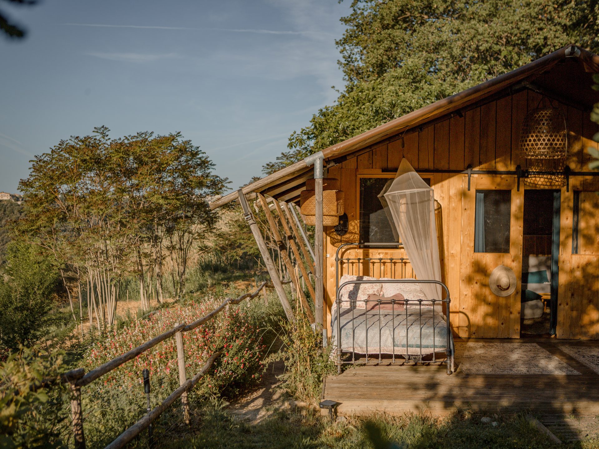 Outside the accommodation