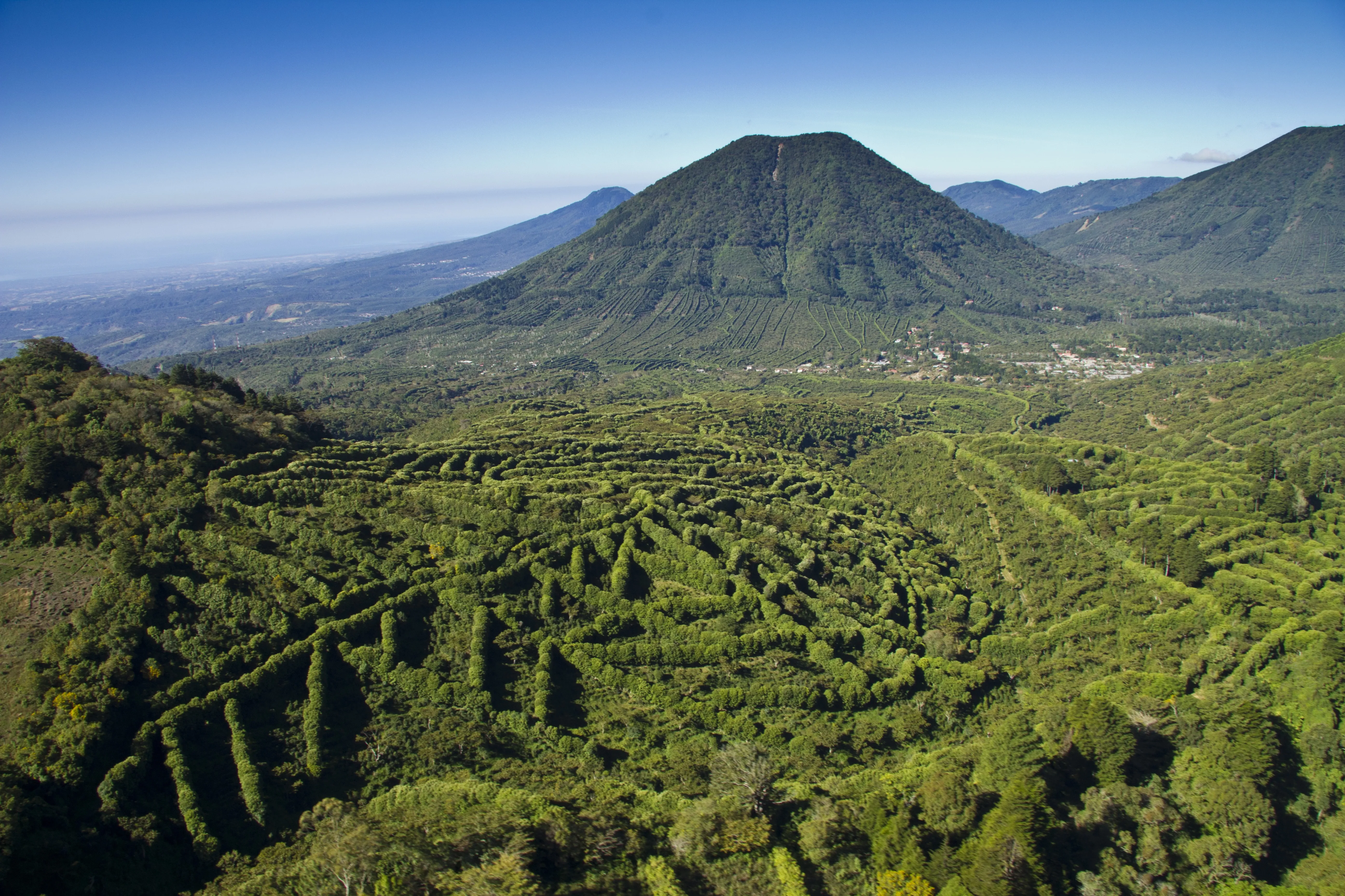El Salvador mountain green forest
