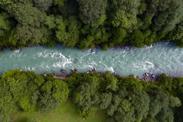 europe rivers aerial view