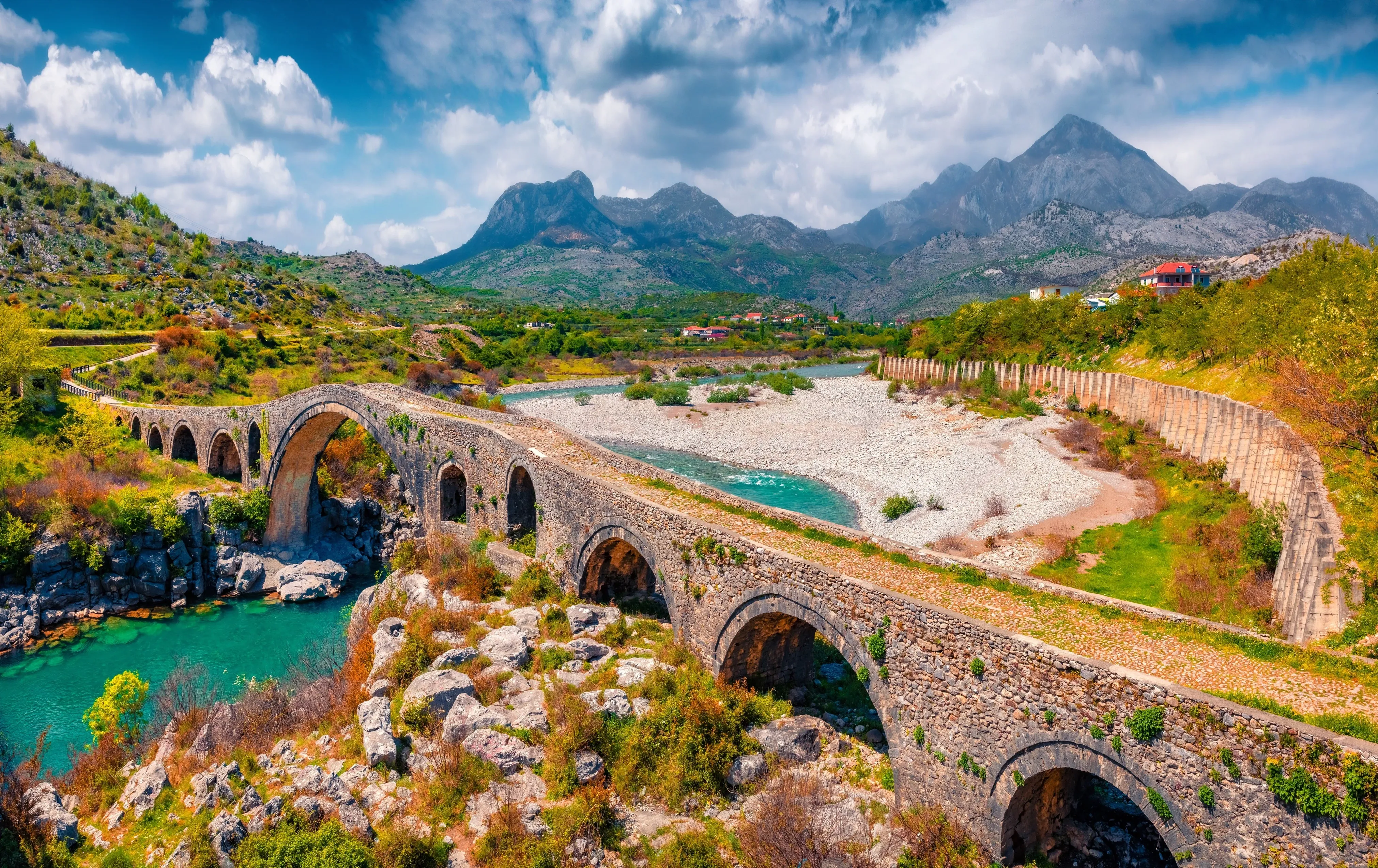 mes bridge in albania